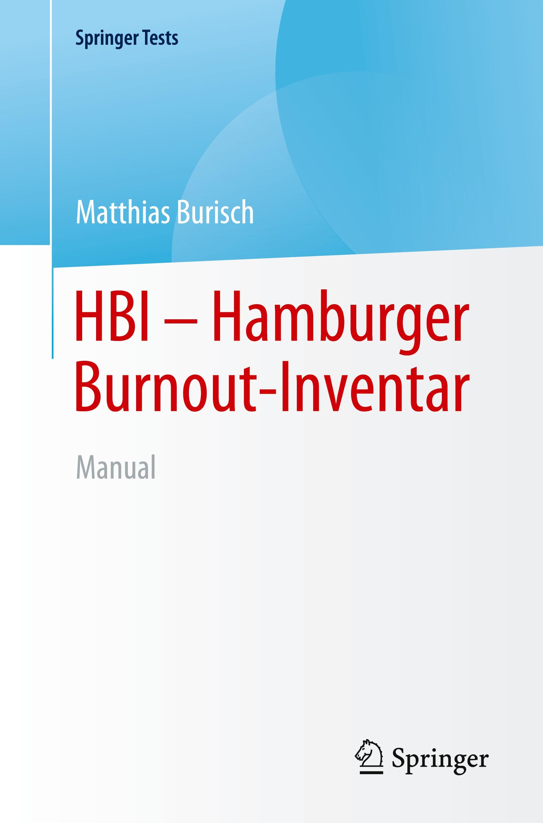 Vorderes Coverbild HBI - Hamburger Burnout-Inventar