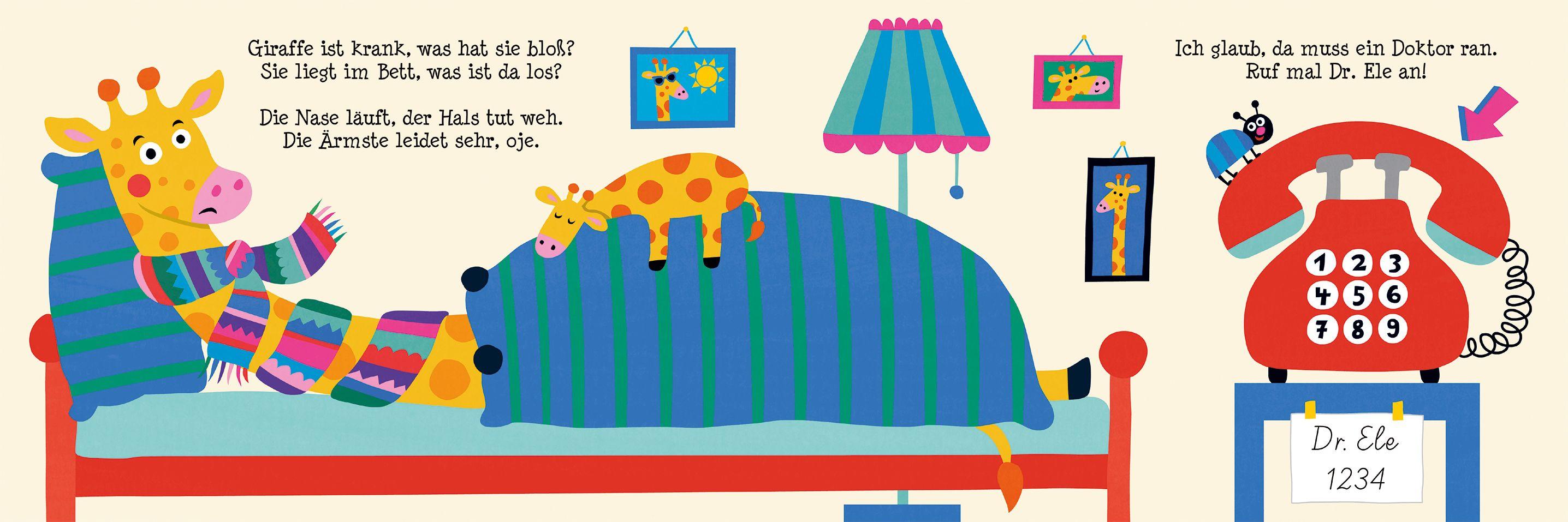 Beispielinhalt (Bild) Hilf schnell mit, mach Giraffe wieder fit!