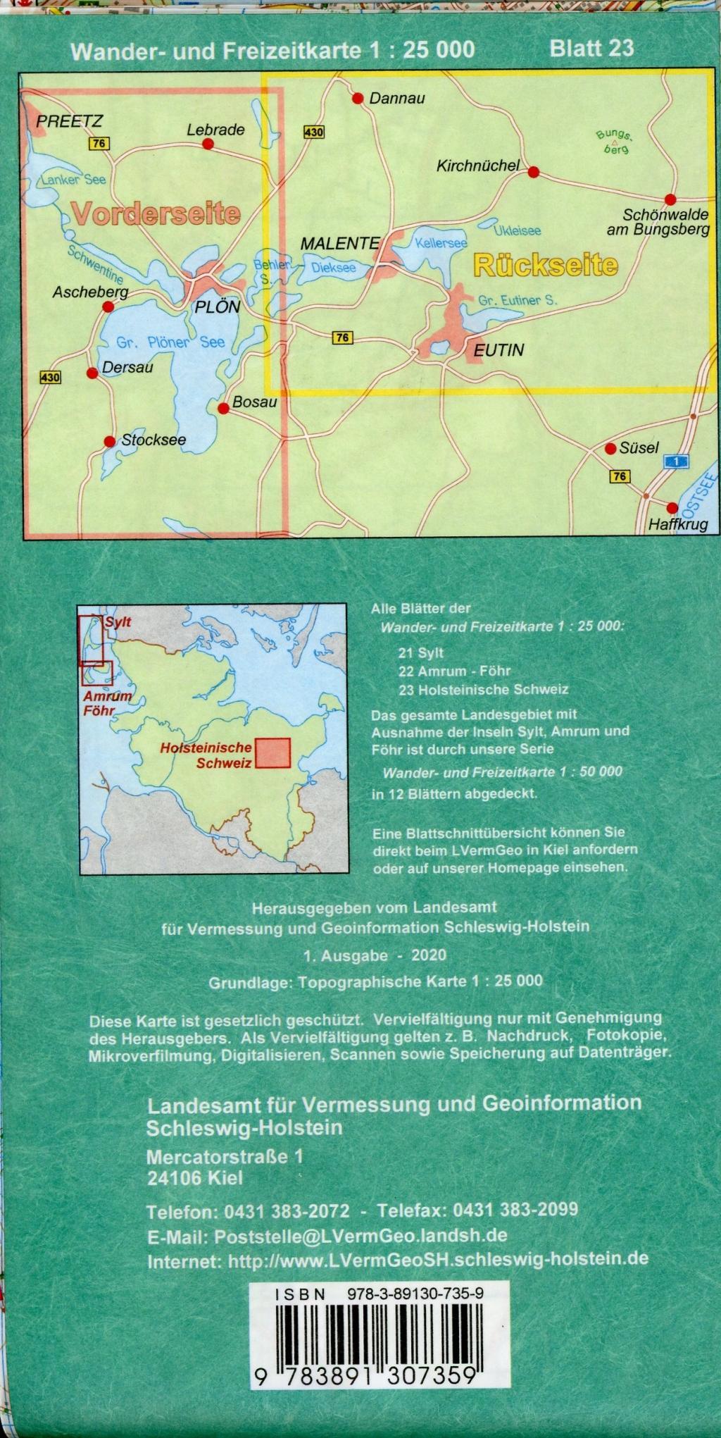Beispielinhalt (Bild) Holsteinische Schweiz 1 : 25 000