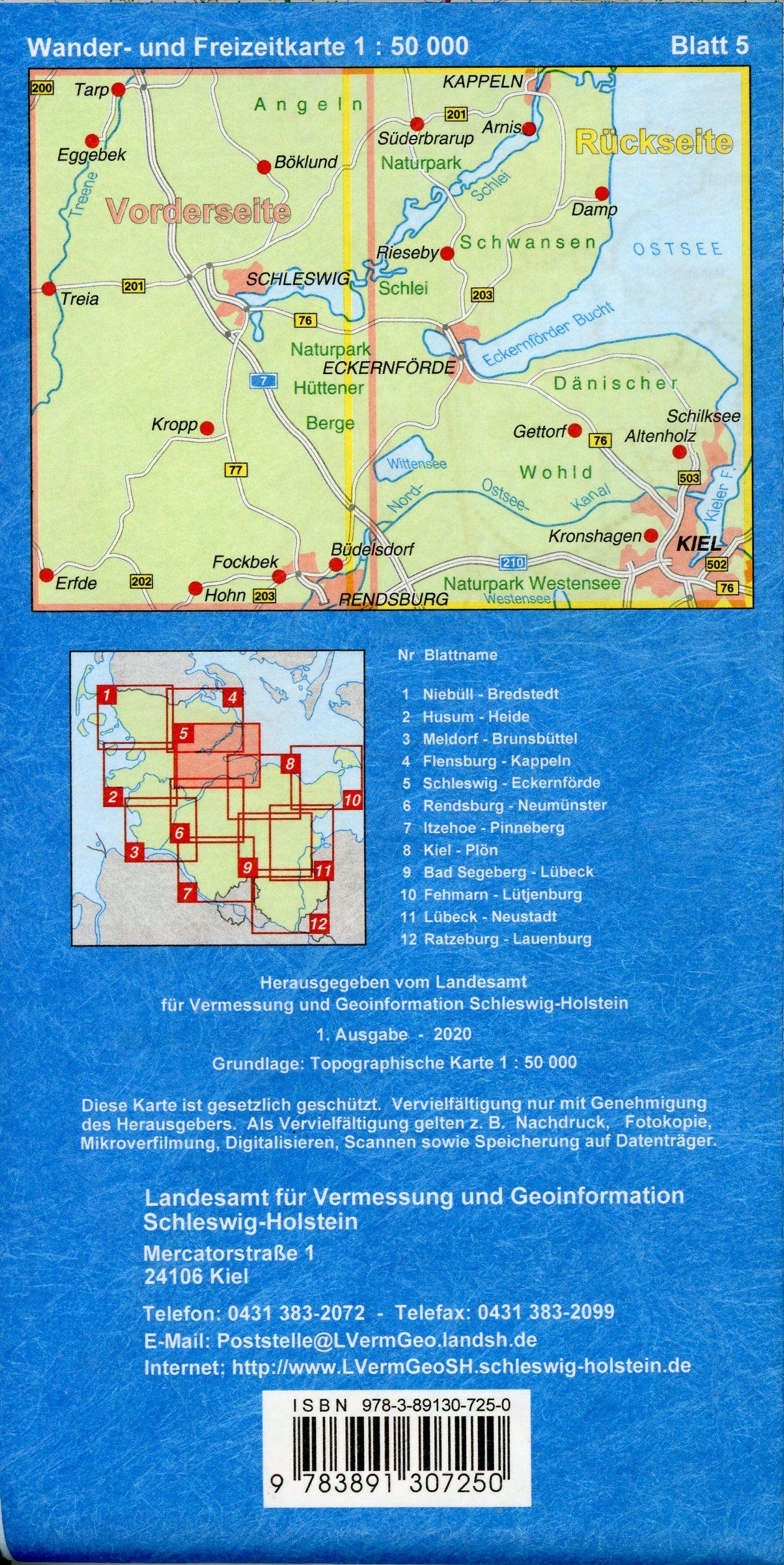 Beispielinhalt (Bild) Schleswig - Eckernförde 1 : 50 000