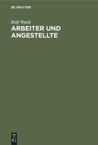 Vorderes Coverbild Arbeiter und Angestellte