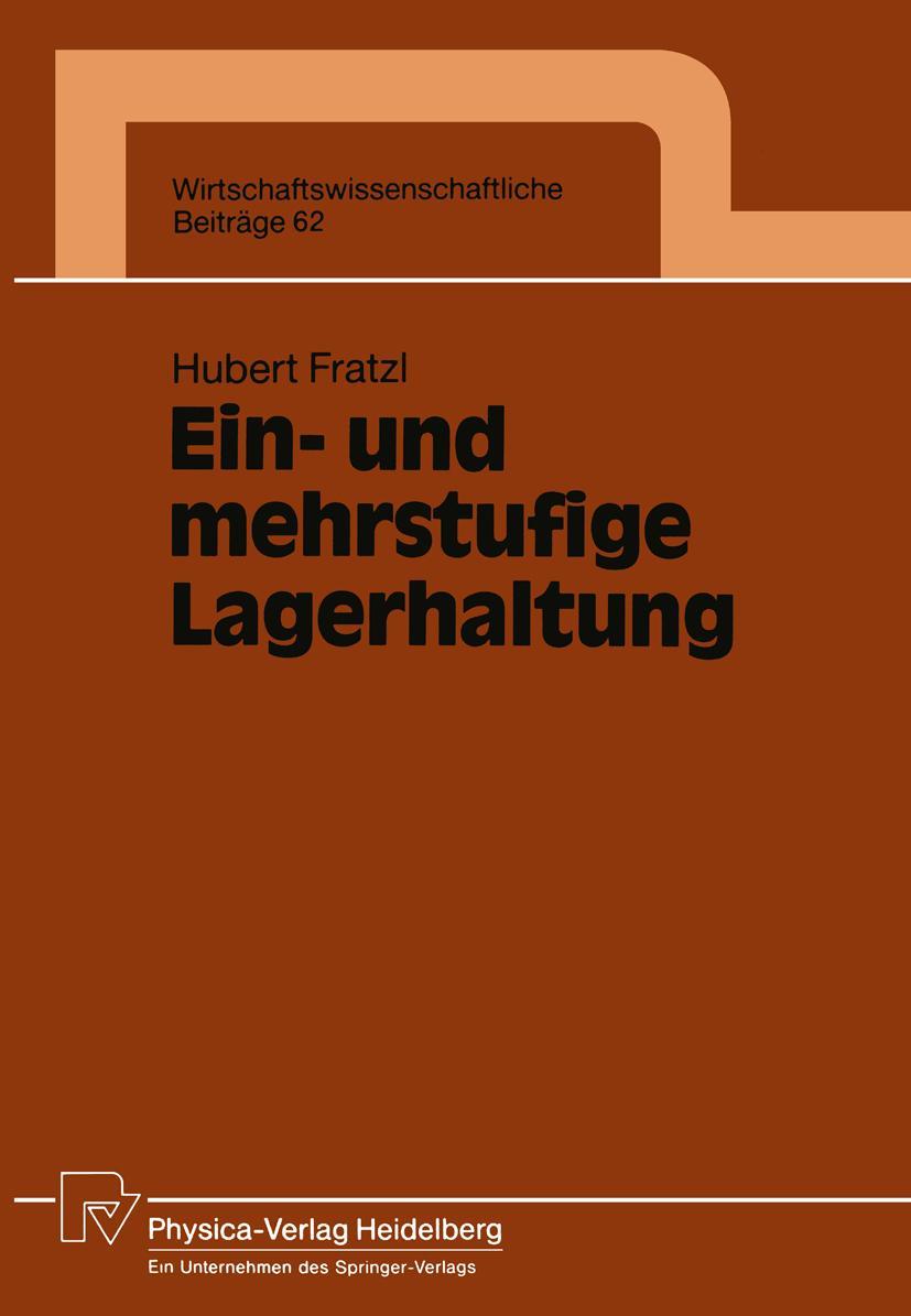 Vorderes Coverbild Ein- und mehrstufige Lagerhaltung
