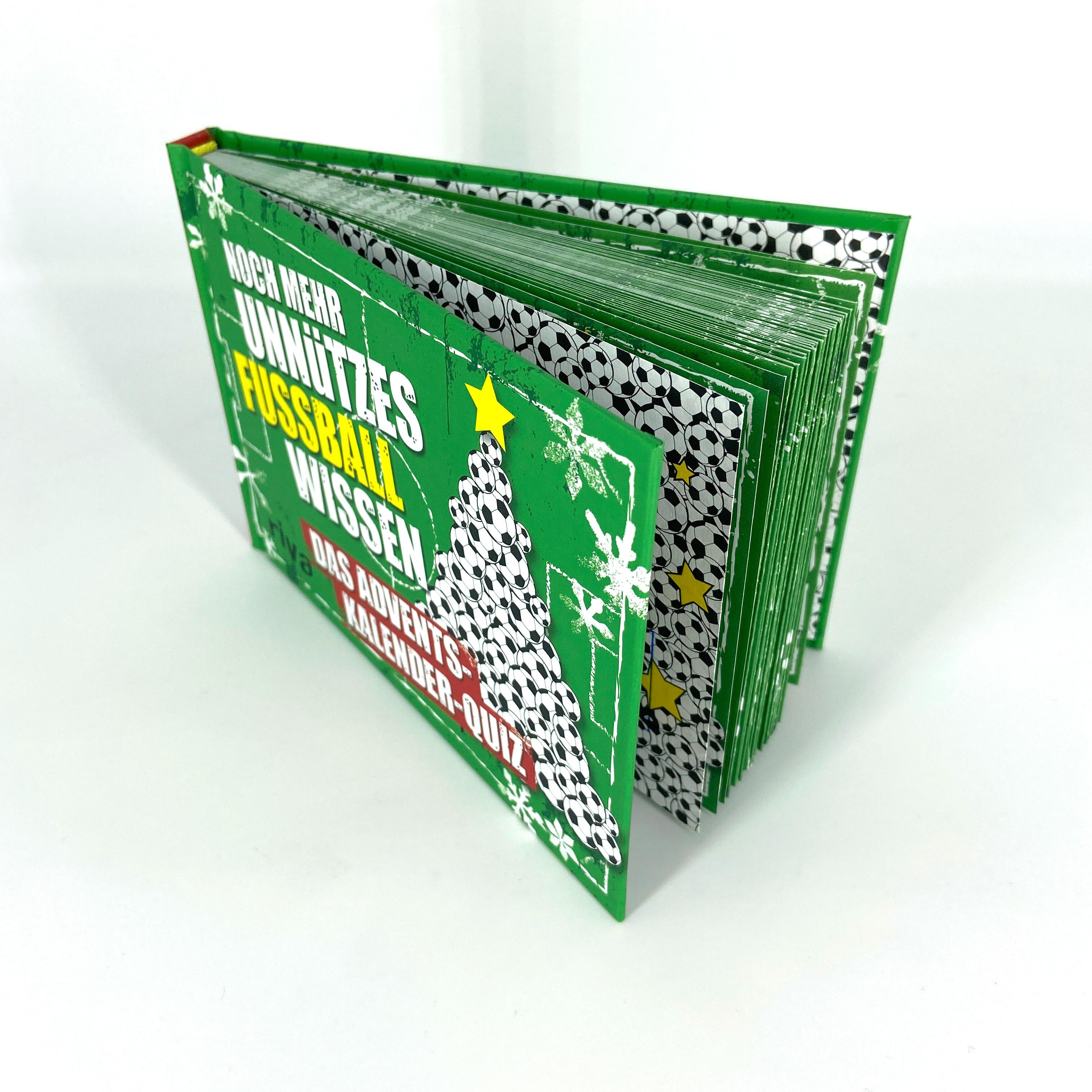 Beispielinhalt (Bild) Noch mehr unnützes Fußballwissen. Hardcover-Ausgabe