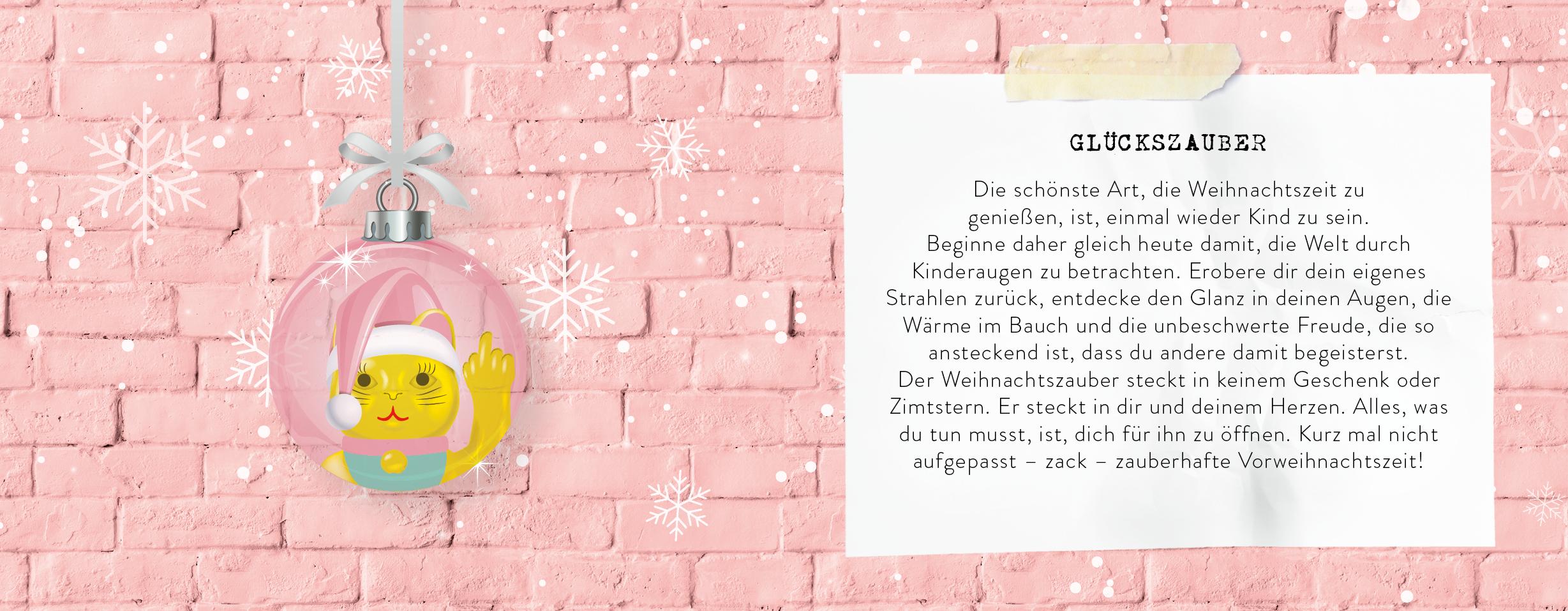 Beispielinhalt (Bild) Der geile Scheiß vom Glücklichsein - Adventskalender