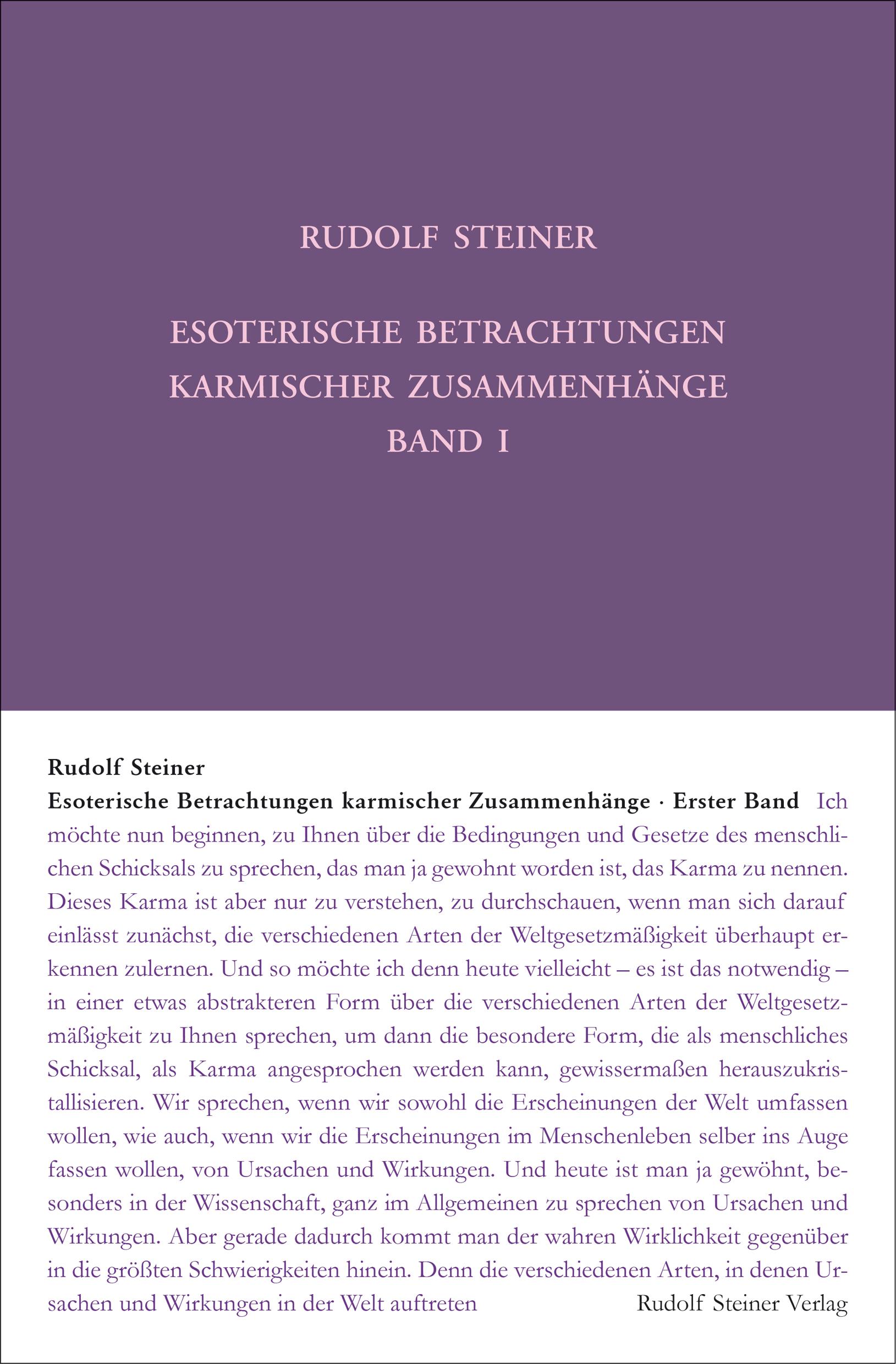 Vorderes Coverbild Esoterische Betrachtungen karmischer Zusammenhänge