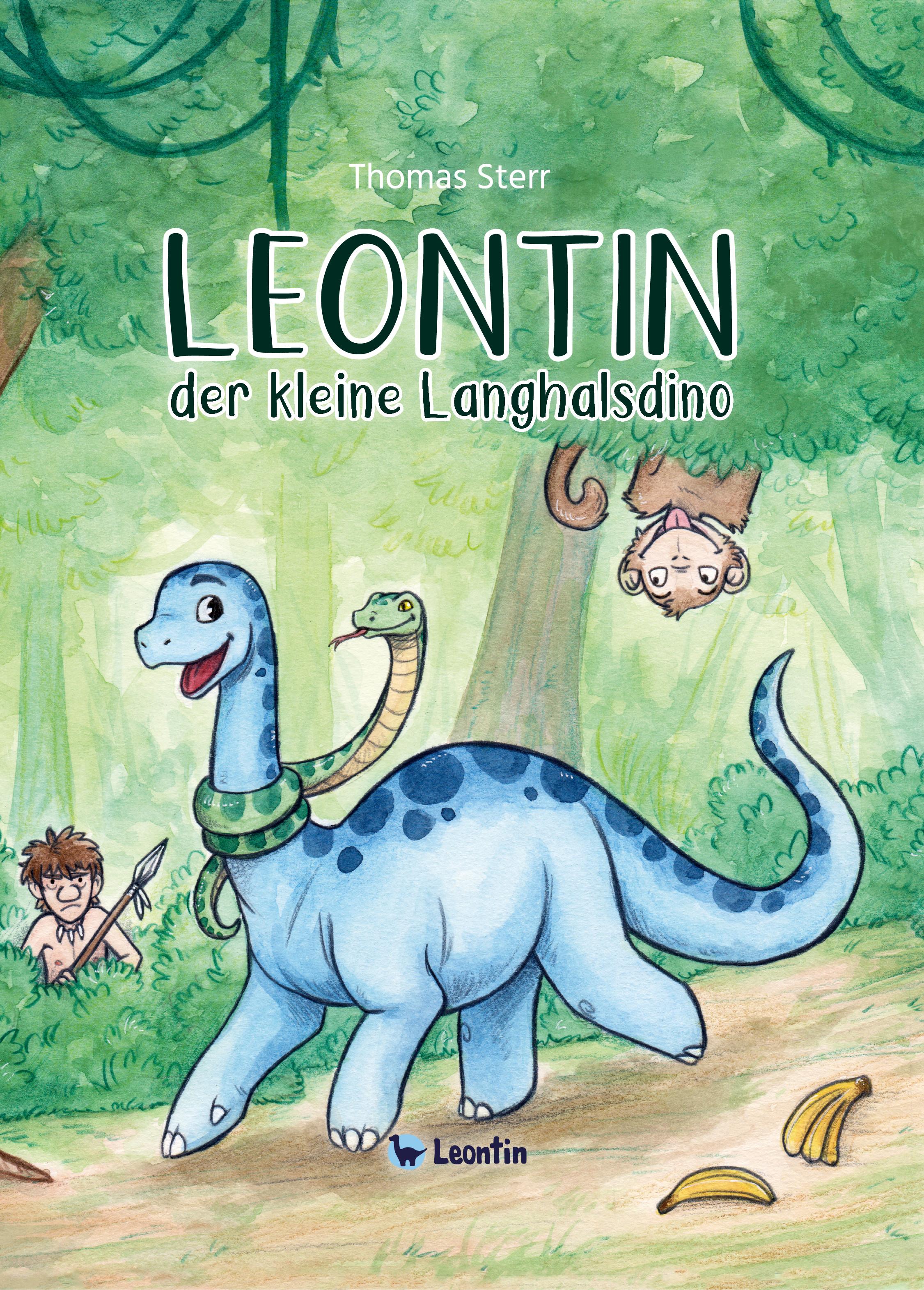 Vorderes Coverbild Leontin, der kleine Langhalsdino