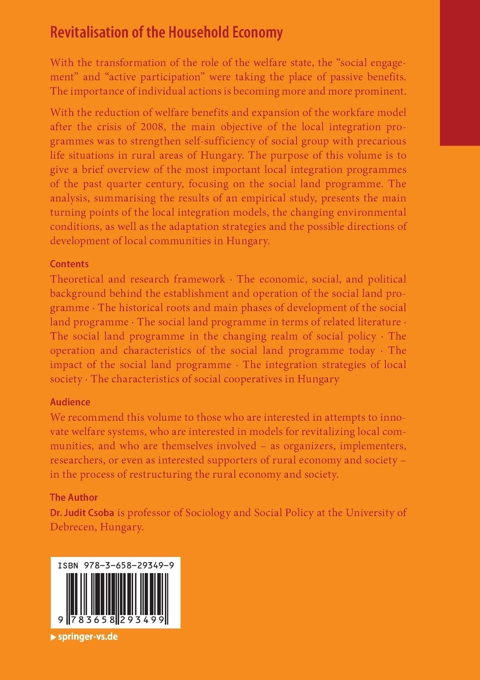 Rückseitencover Revitalisation of the Household Economy