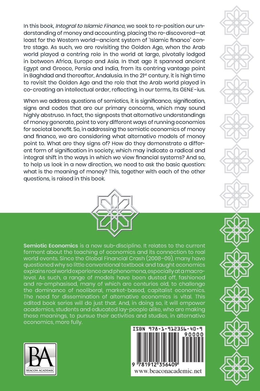 Rückseitencover Integral To Islamic Finance