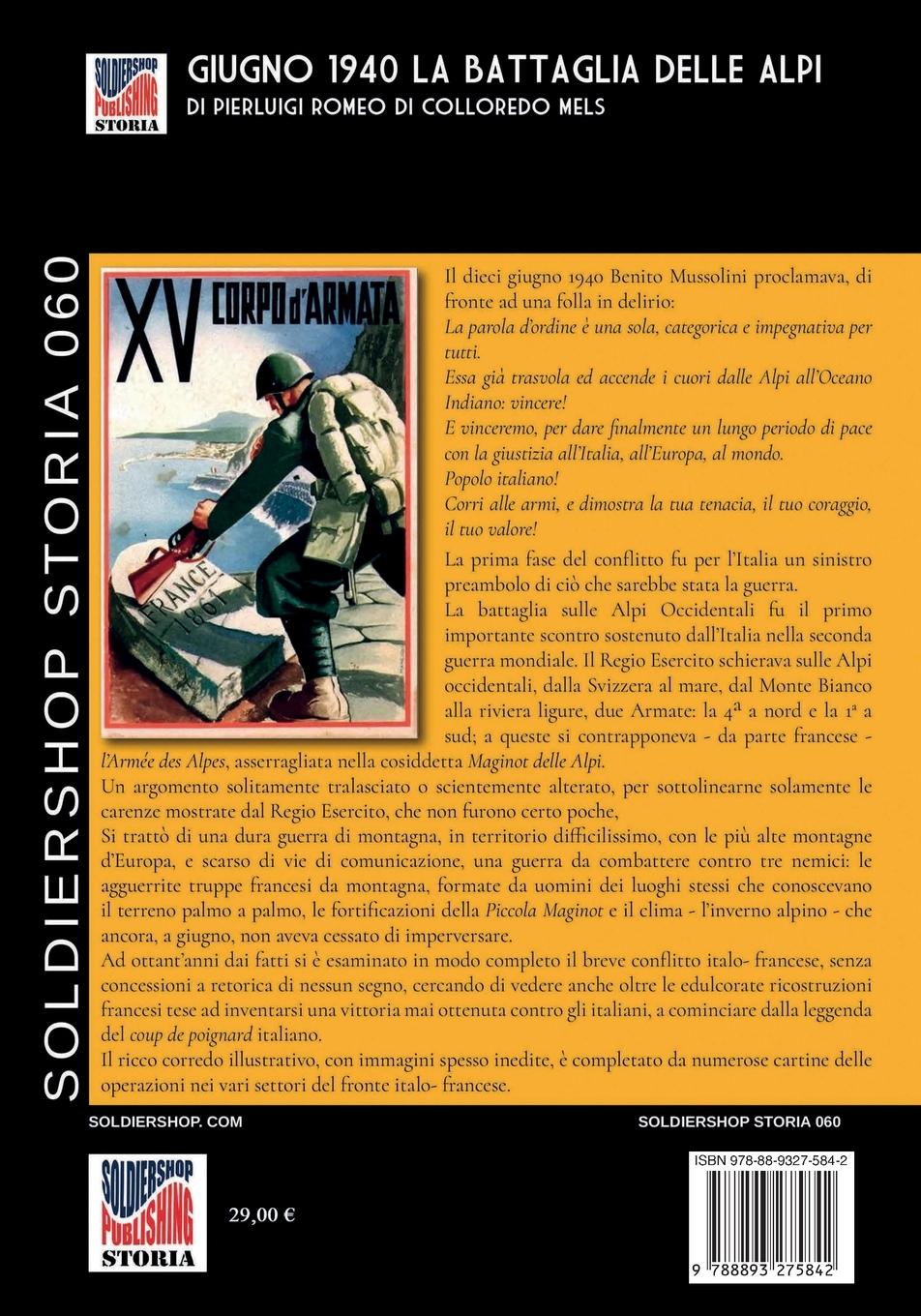 Rückseitencover Giugno 1940 la battaglia delle Alpi