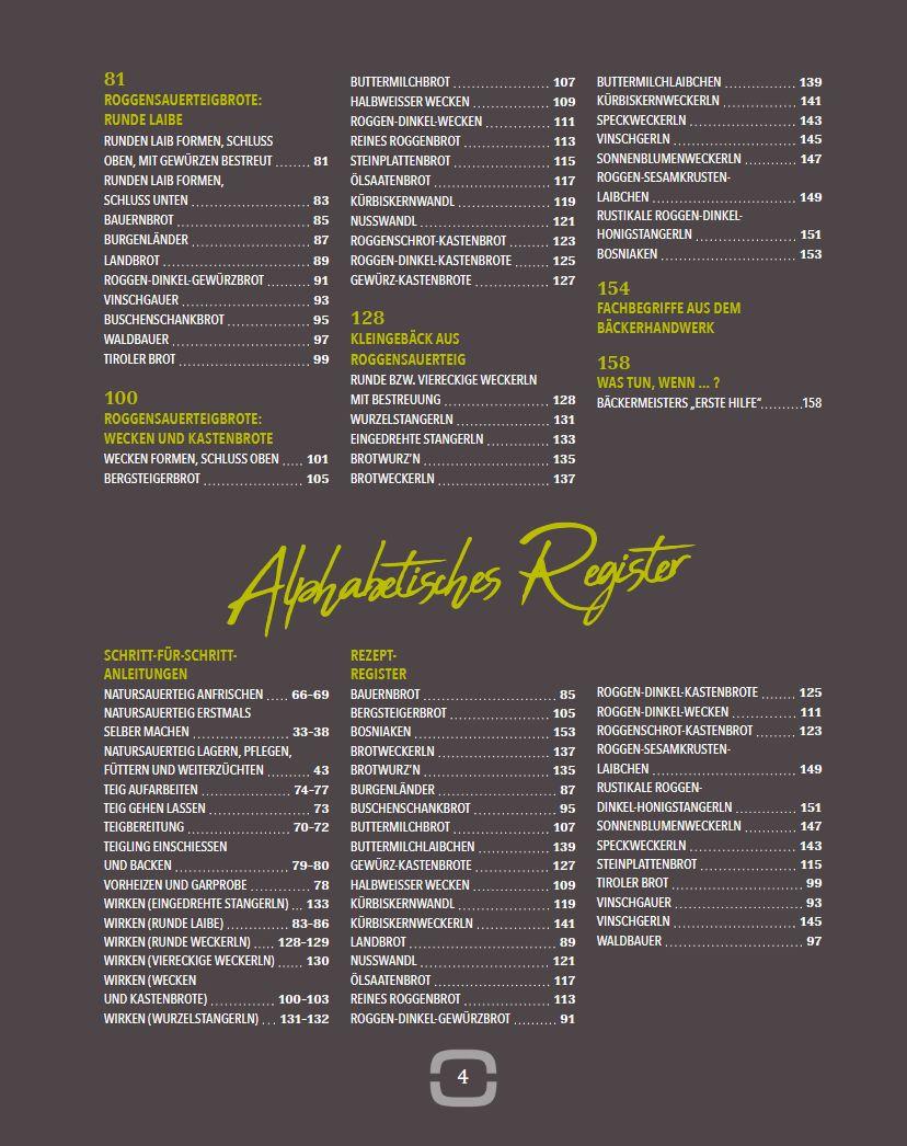 Beispielinhalt (Bild) Backen mit Roggensauerteig