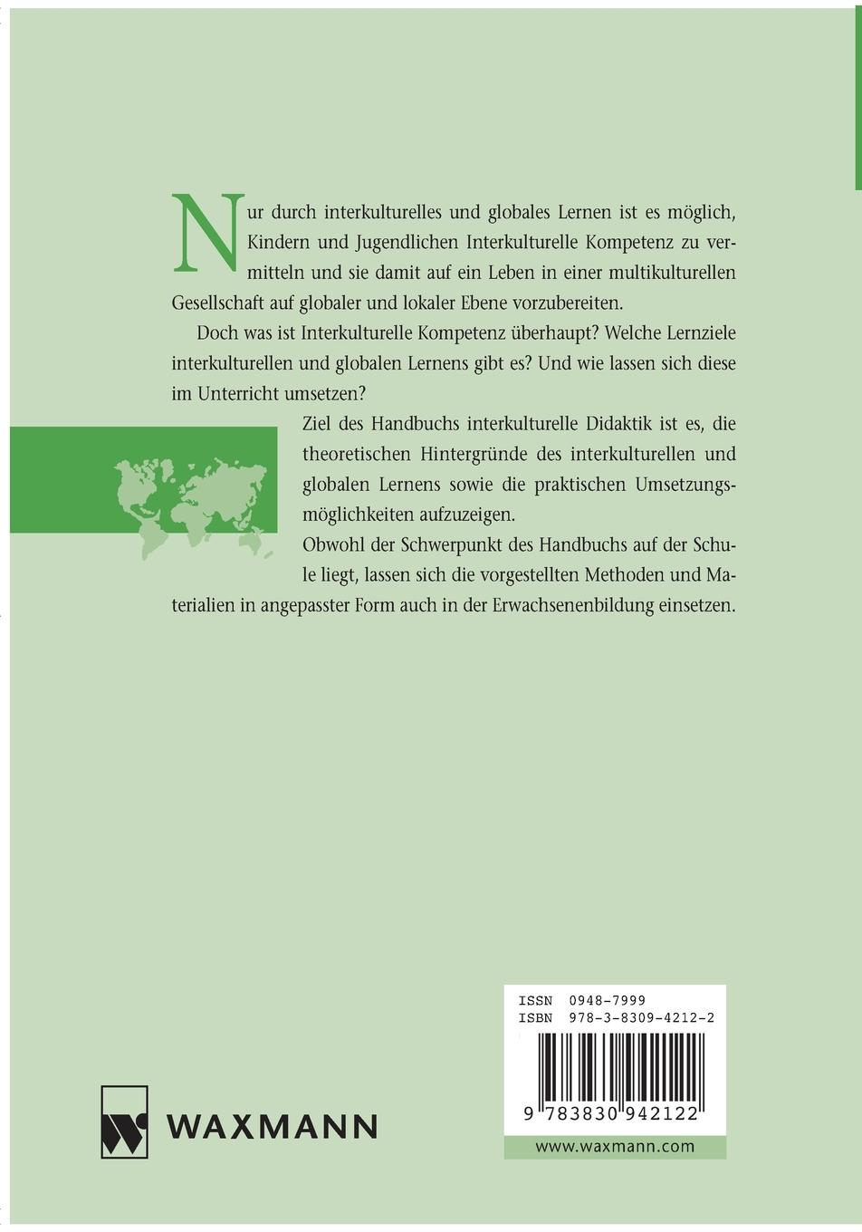 Rückseitencover Handbuch interkulturelle Didaktik