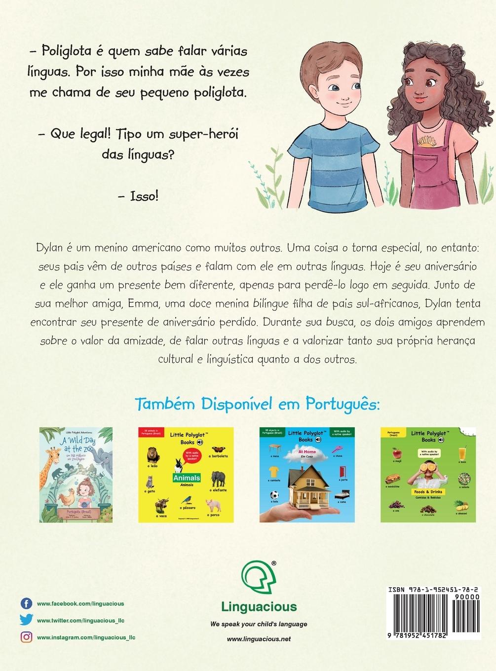 Rückseitencover Dylan's Birthday Present/O Presente de Aniversário de Dylan