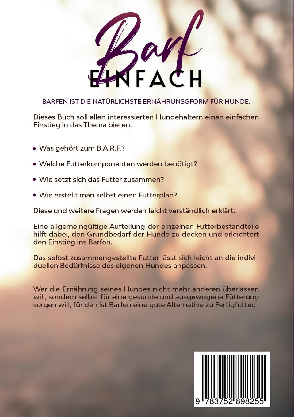 Rückseitencover Barf einfach