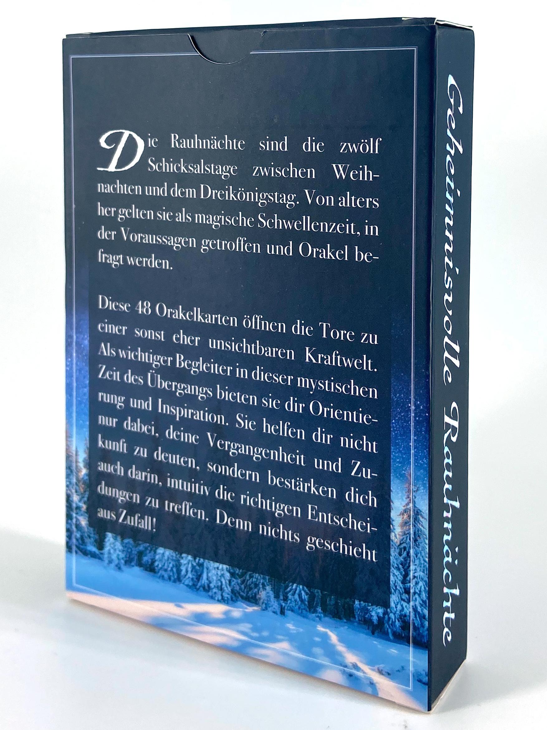 Beispielinhalt (Bild) Geheimnisvolle Rauhnächte - 48 Orakelkarten mit Anleitung