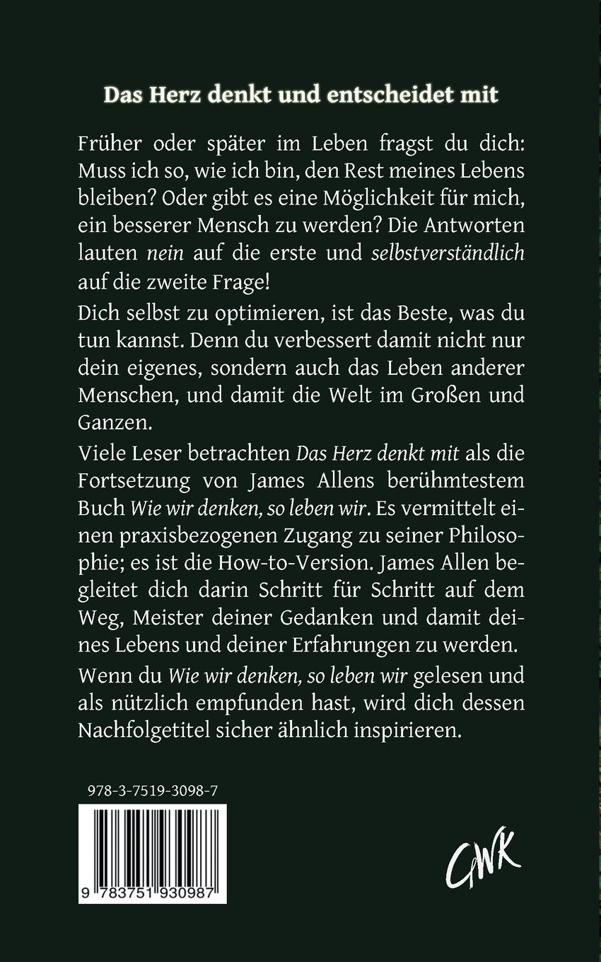 Rückseitencover Das Herz denkt mit