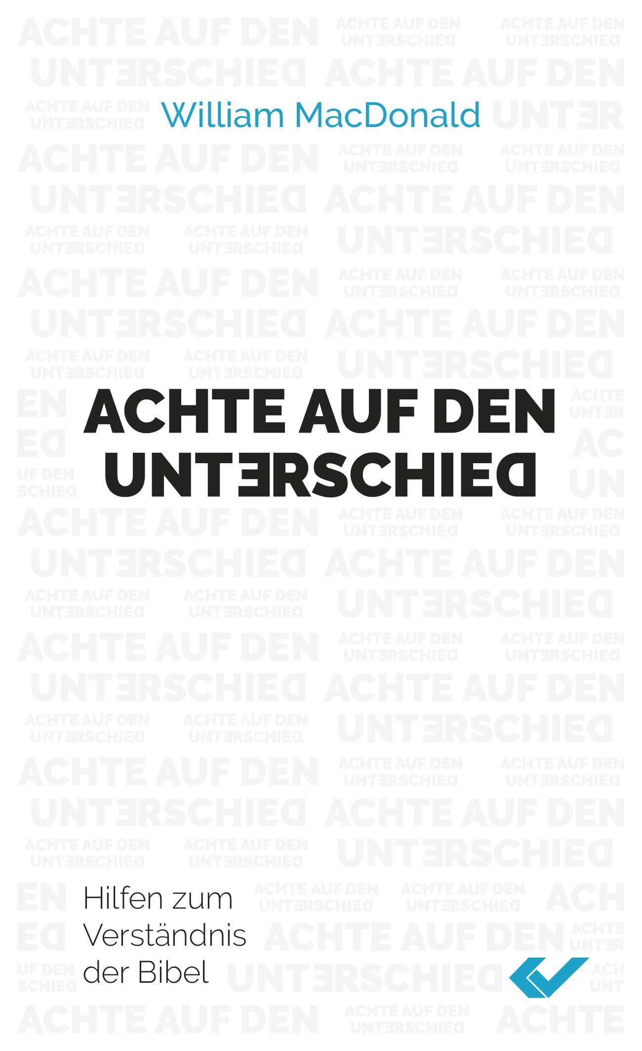 Vorderes Coverbild Achte auf den Unterschie