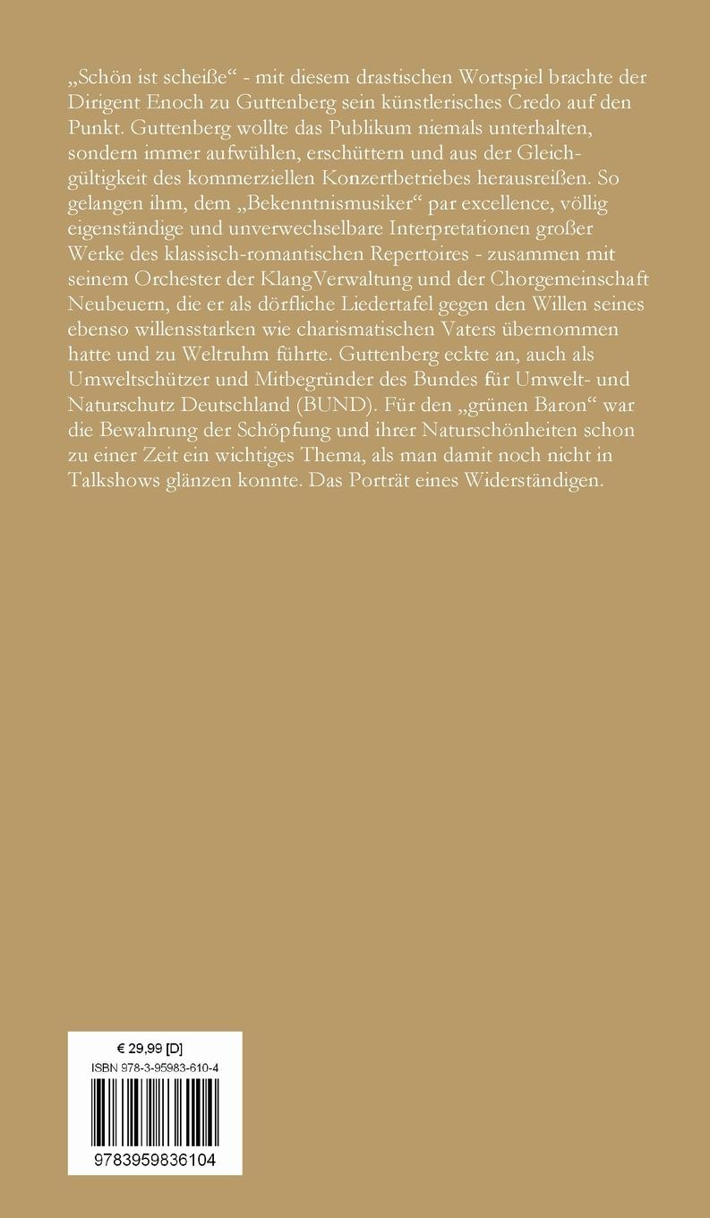 Rückseitencover Musizieren gegen den Untergang