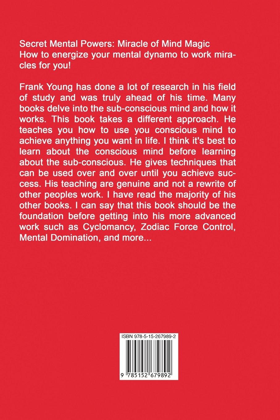 Rückseitencover Secret Mental Powers