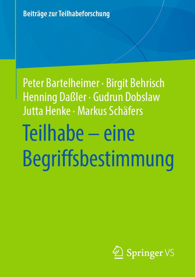 Vorderes Coverbild Teilhabe - eine Begriffsbestimmung