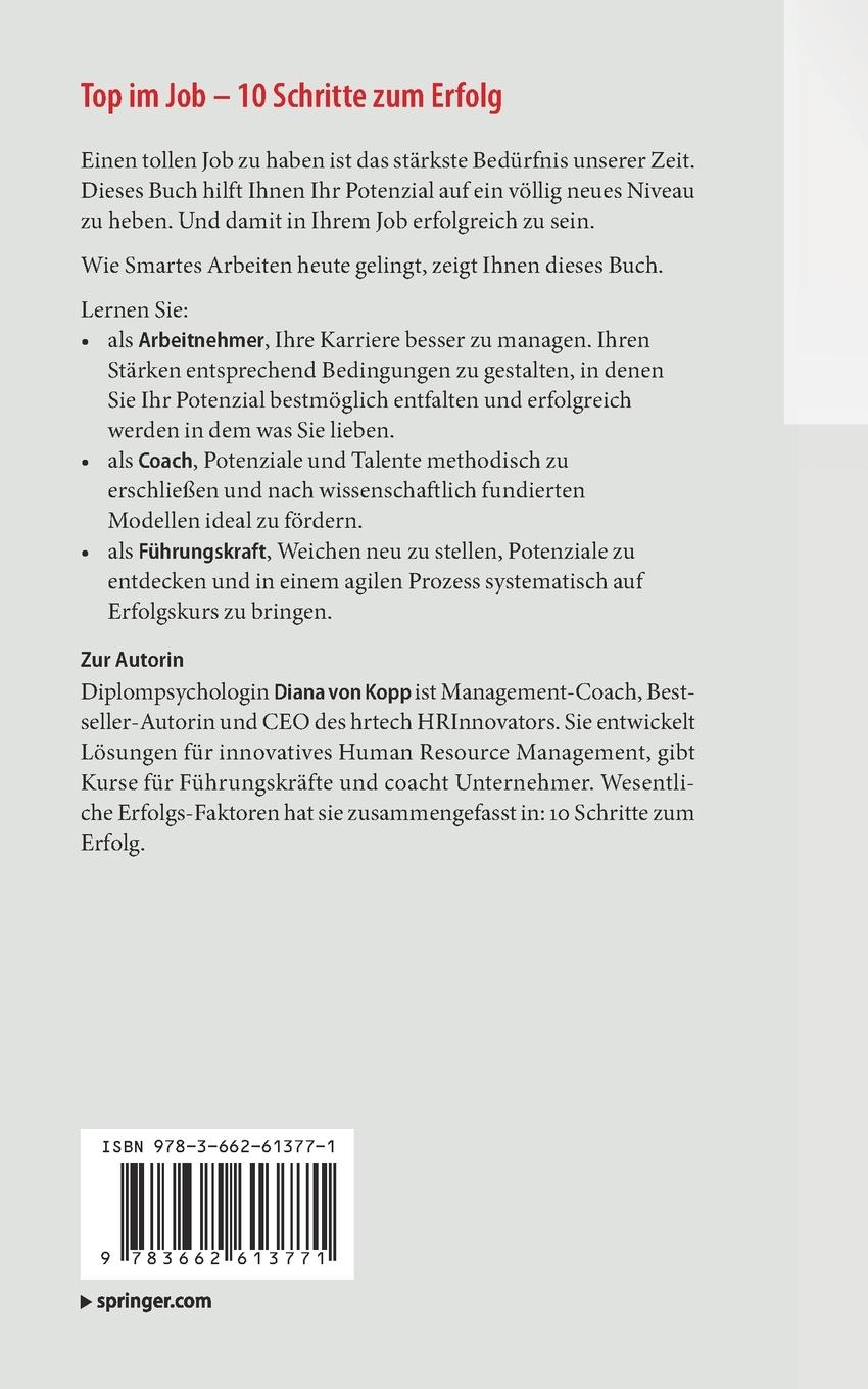 Rückseitencover Top im Job - Wie Sie leben, arbeiten und Ihr Potenzial entfalten