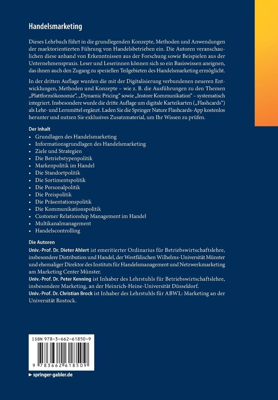 Rückseitencover Handelsmarketing