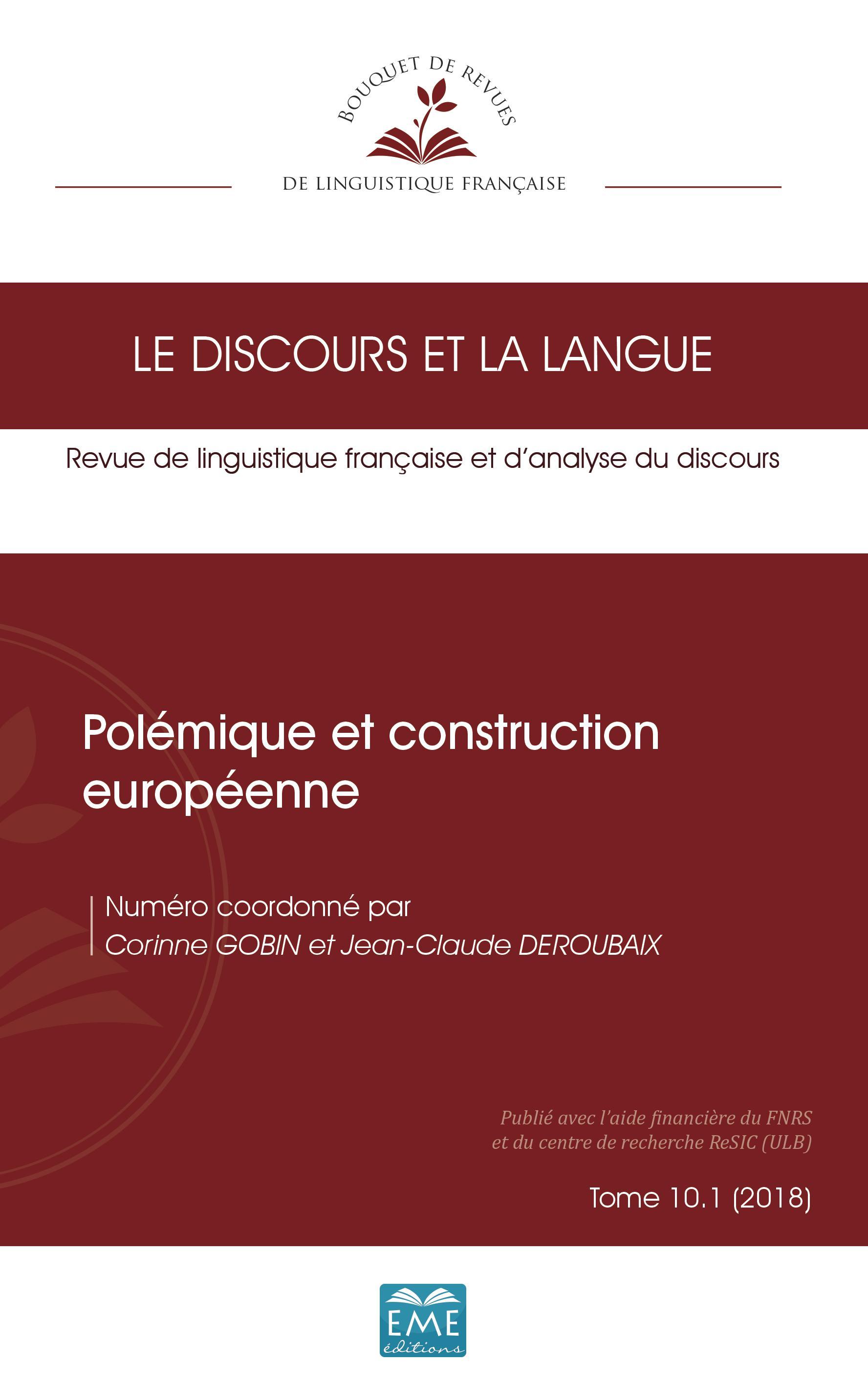 Vorderes Coverbild Polémique et construction européenne