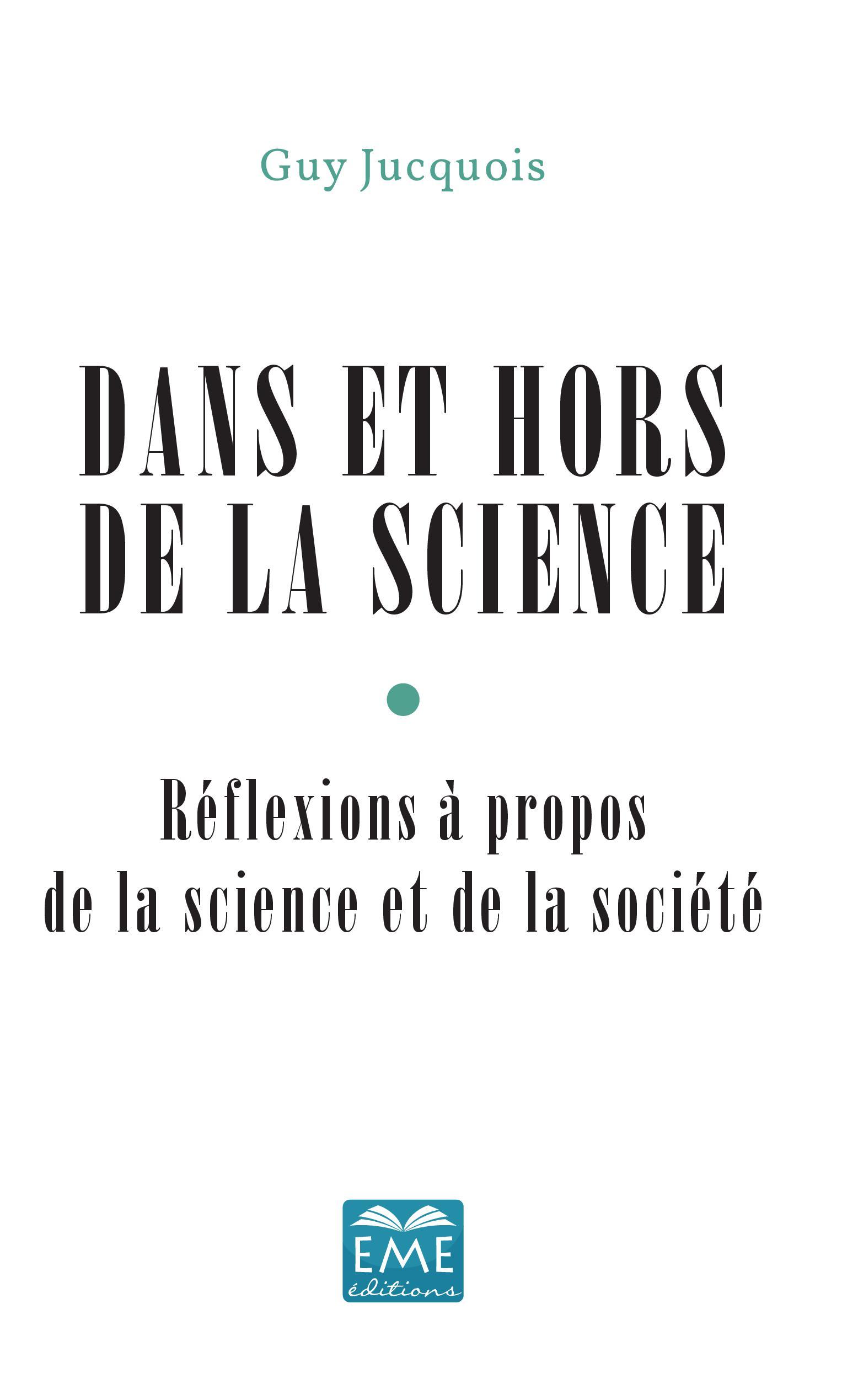 Vorderes Coverbild Dans et hors de la Science