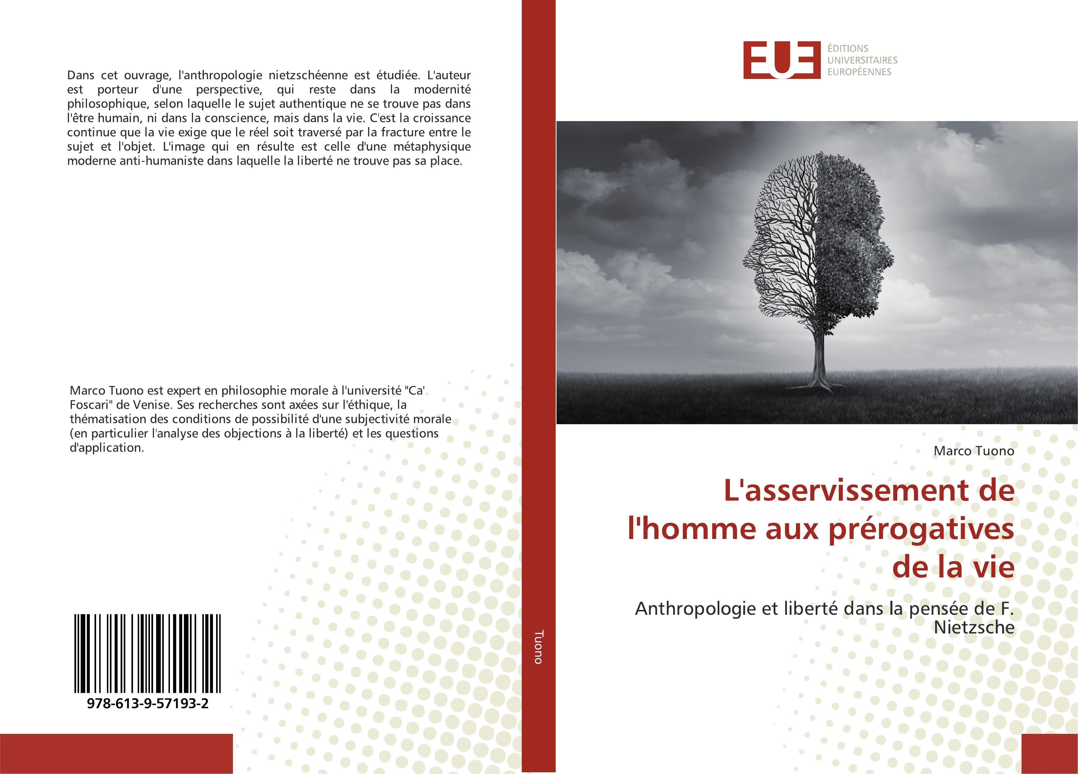 Vorderes Coverbild L'asservissement de l'homme aux prérogatives de la vie