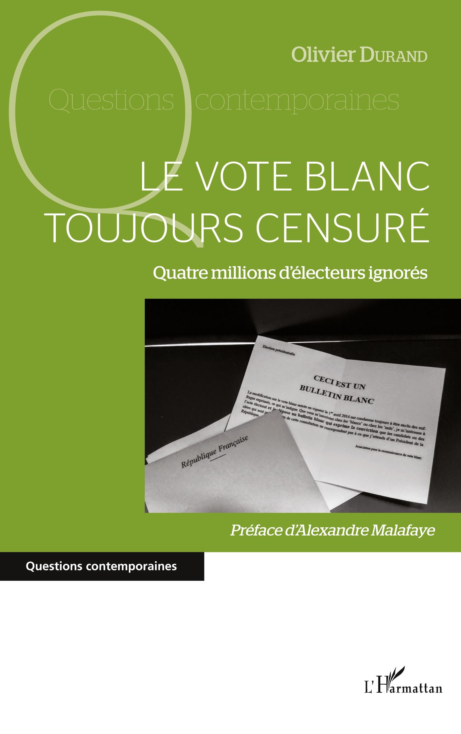 Vorderes Coverbild vote blanc toujours censuré (Le)