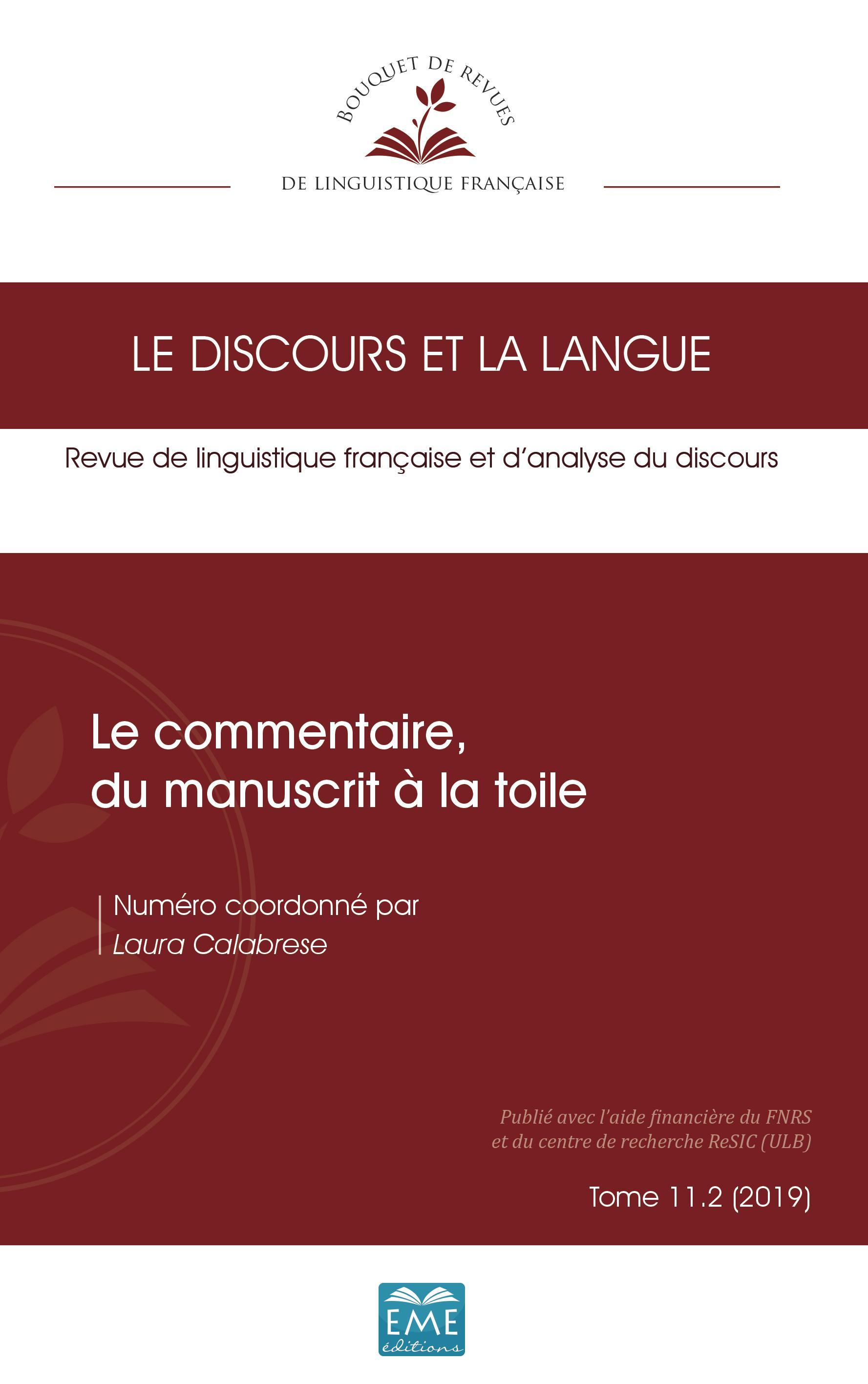 Vorderes Coverbild Le commentaire, du manuscrit à la toile