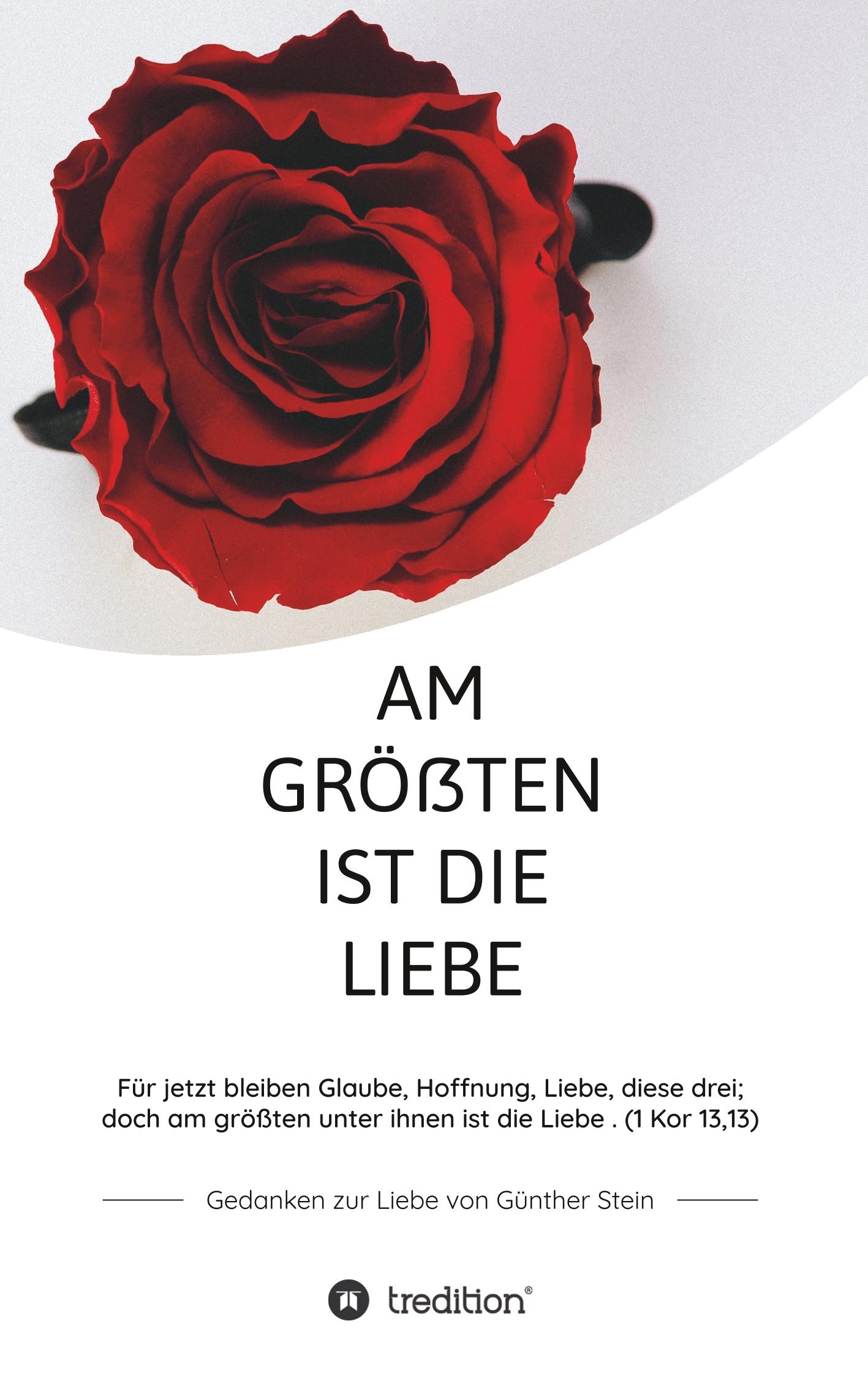 Vorderes Coverbild Am größten ist die Liebe - Gedanken zur Liebe von Günther Stein