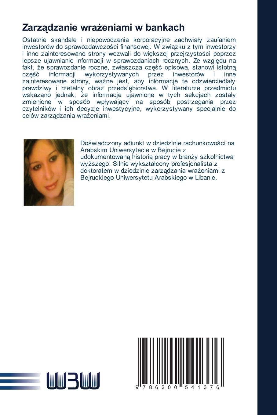 Rückseitencover Zarz¿dzanie wra¿eniami w bankach