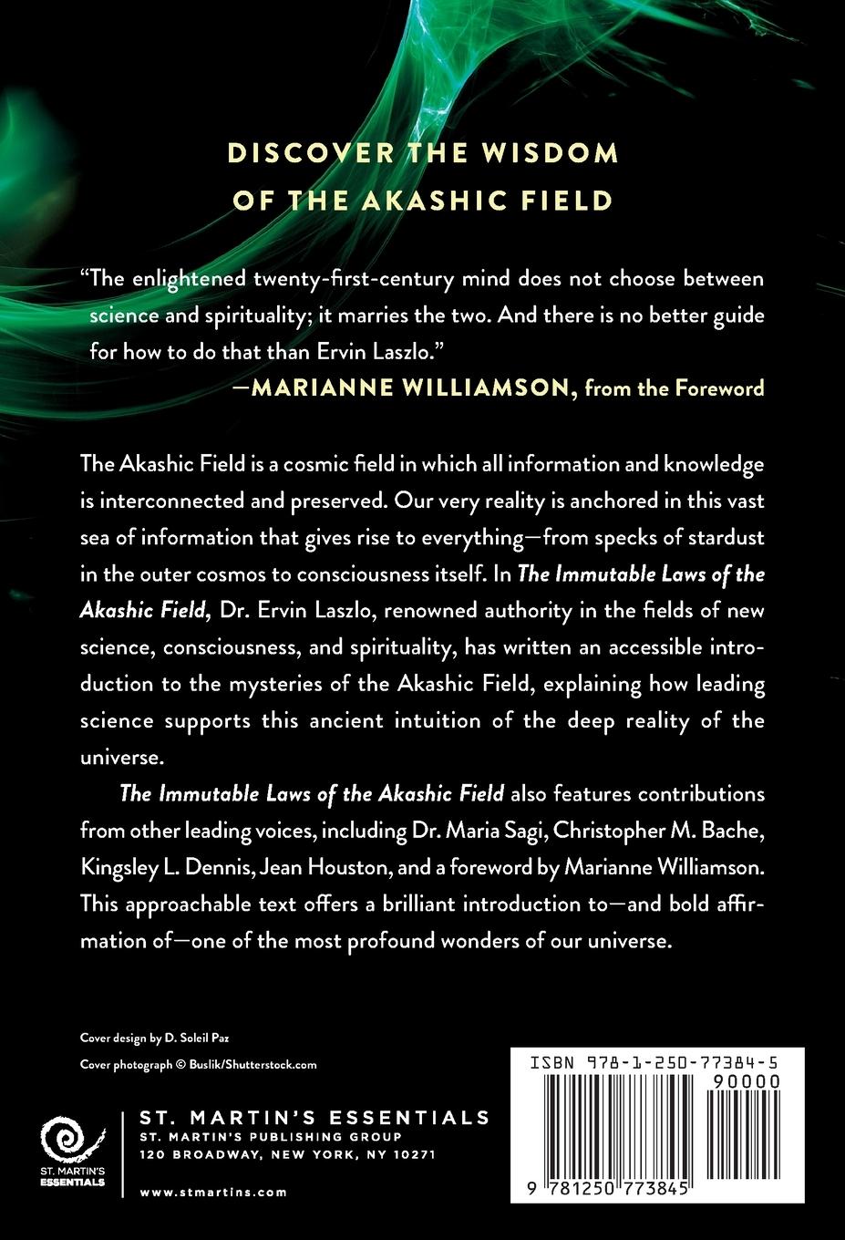 Rückseitencover Immutable Laws of the Akashic Field