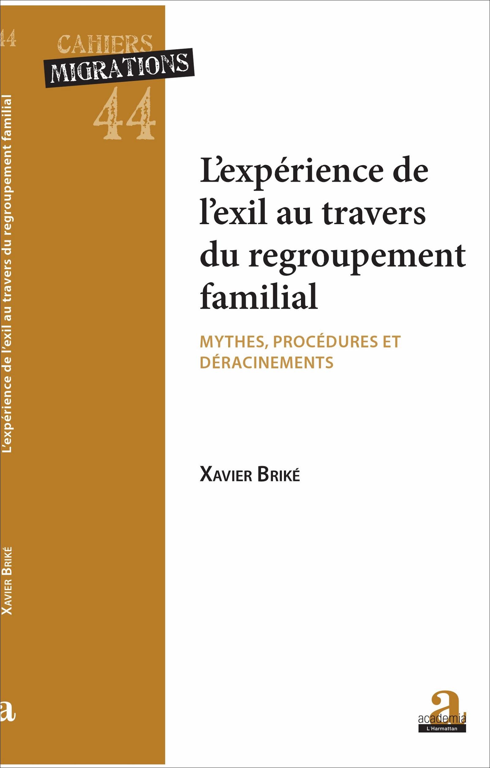 Vorderes Coverbild L'experience de l'exil au travers du regroupement