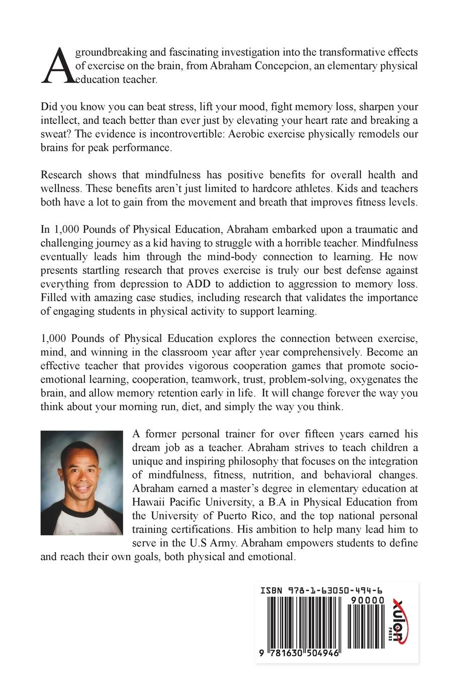 Rückseitencover 1,000 POUNDS of Physical Education: Winning the Gold in Life and Your Classroom