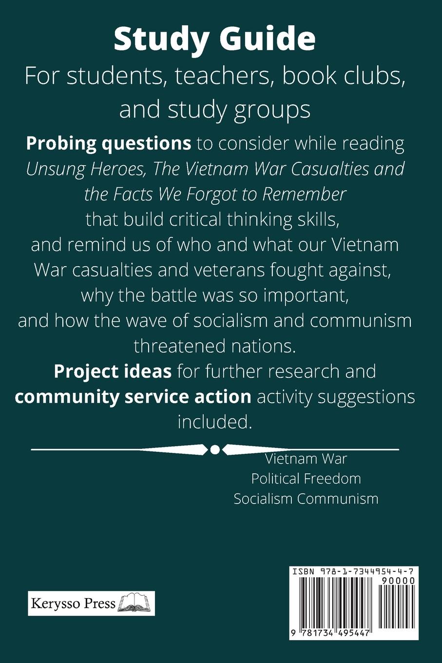 Rückseitencover Unsung Heroes, study guide