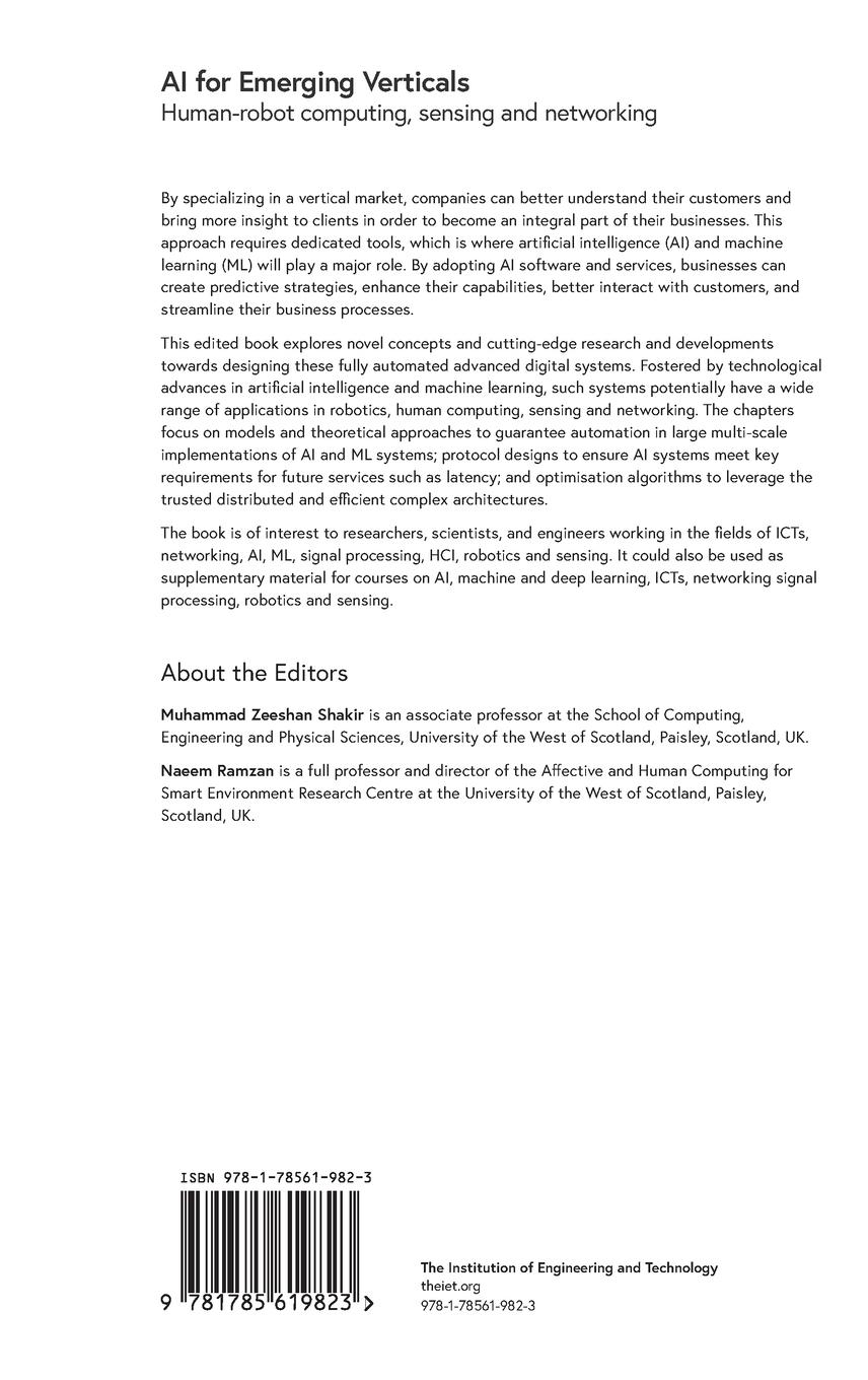 Rückseitencover AI for Emerging Verticals