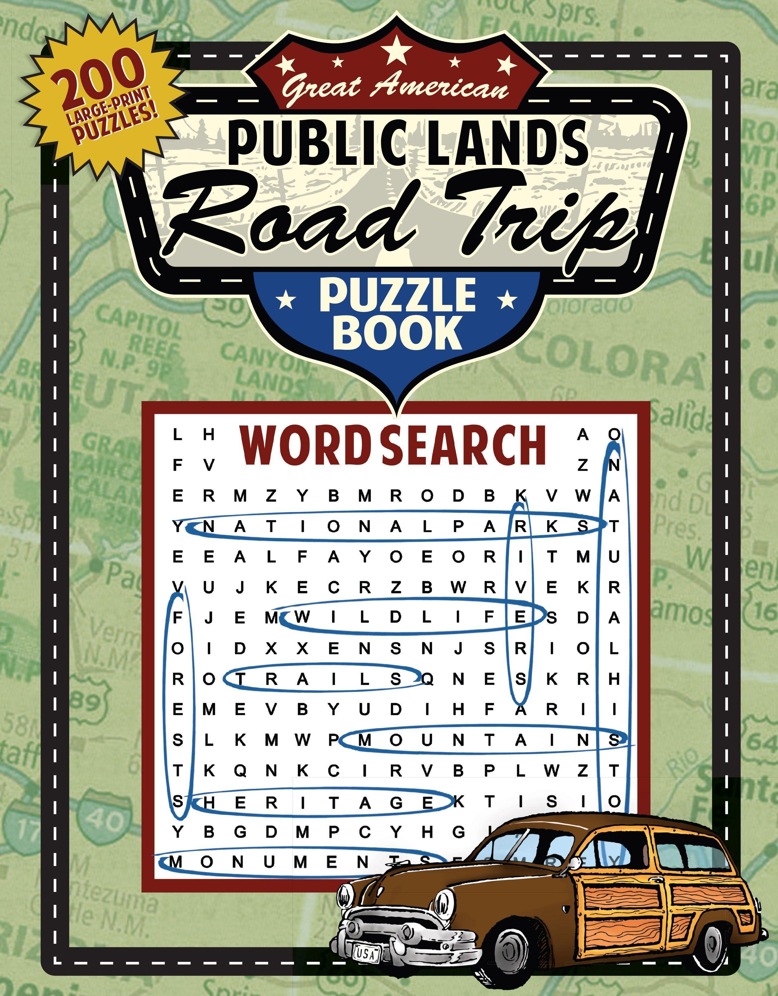 Vorderes Coverbild Great American Public Lands Road Trip Puzzle Book