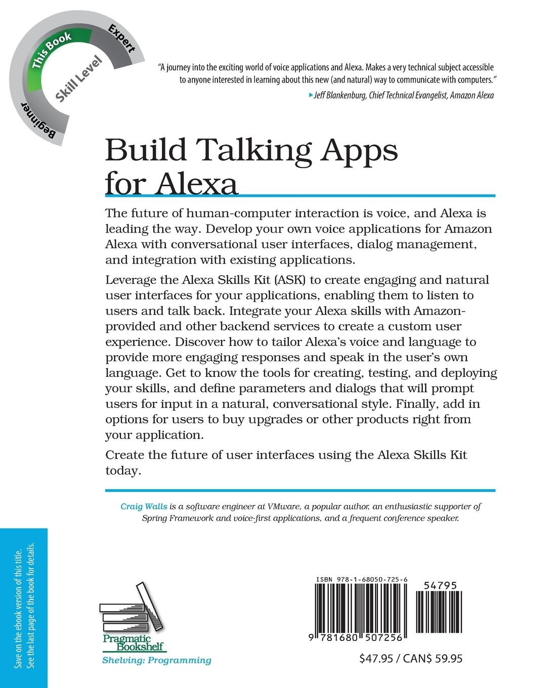 Rückseitencover Build Talking Apps for Alexa