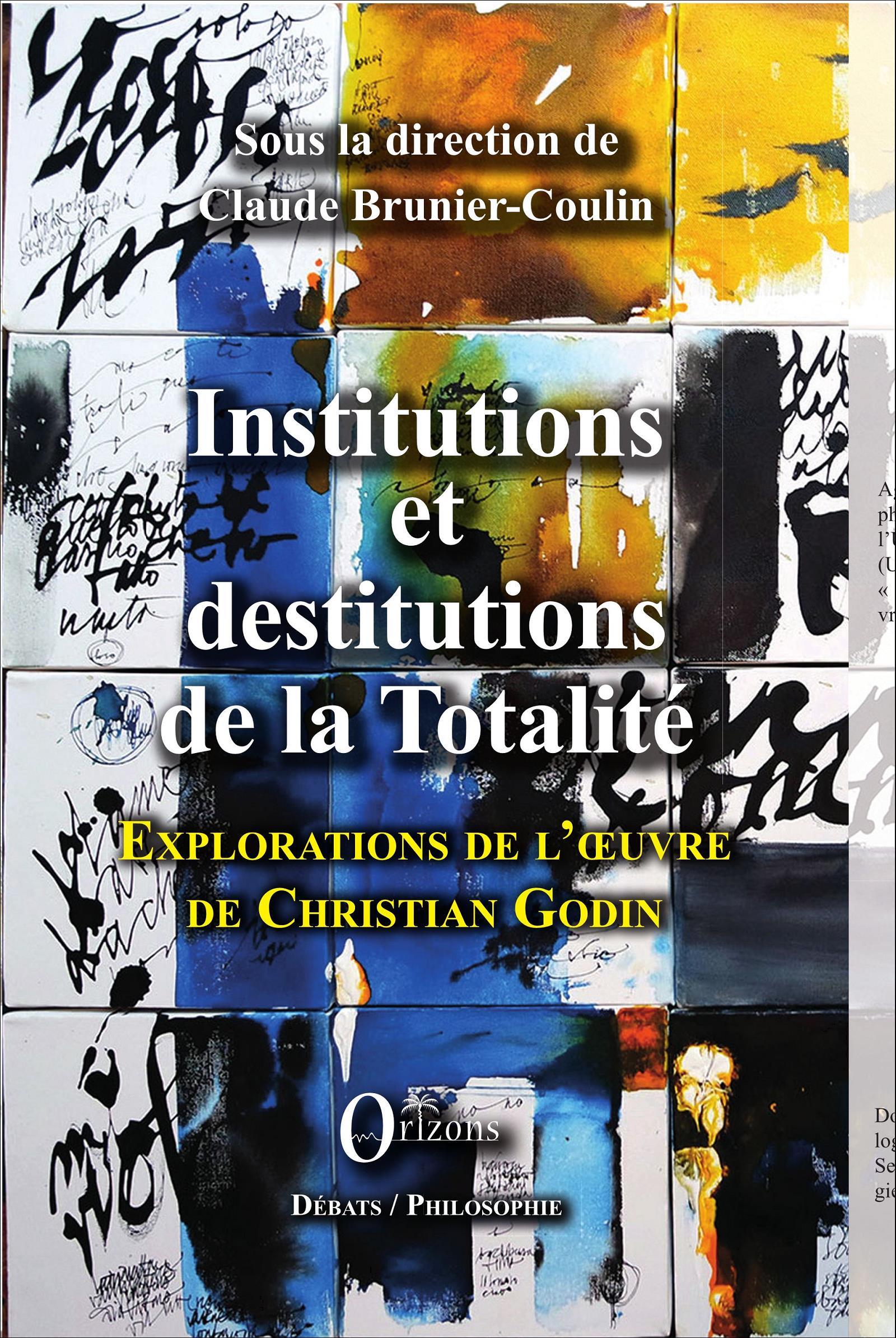 Vorderes Coverbild Institutions et destitutions de la totalité
