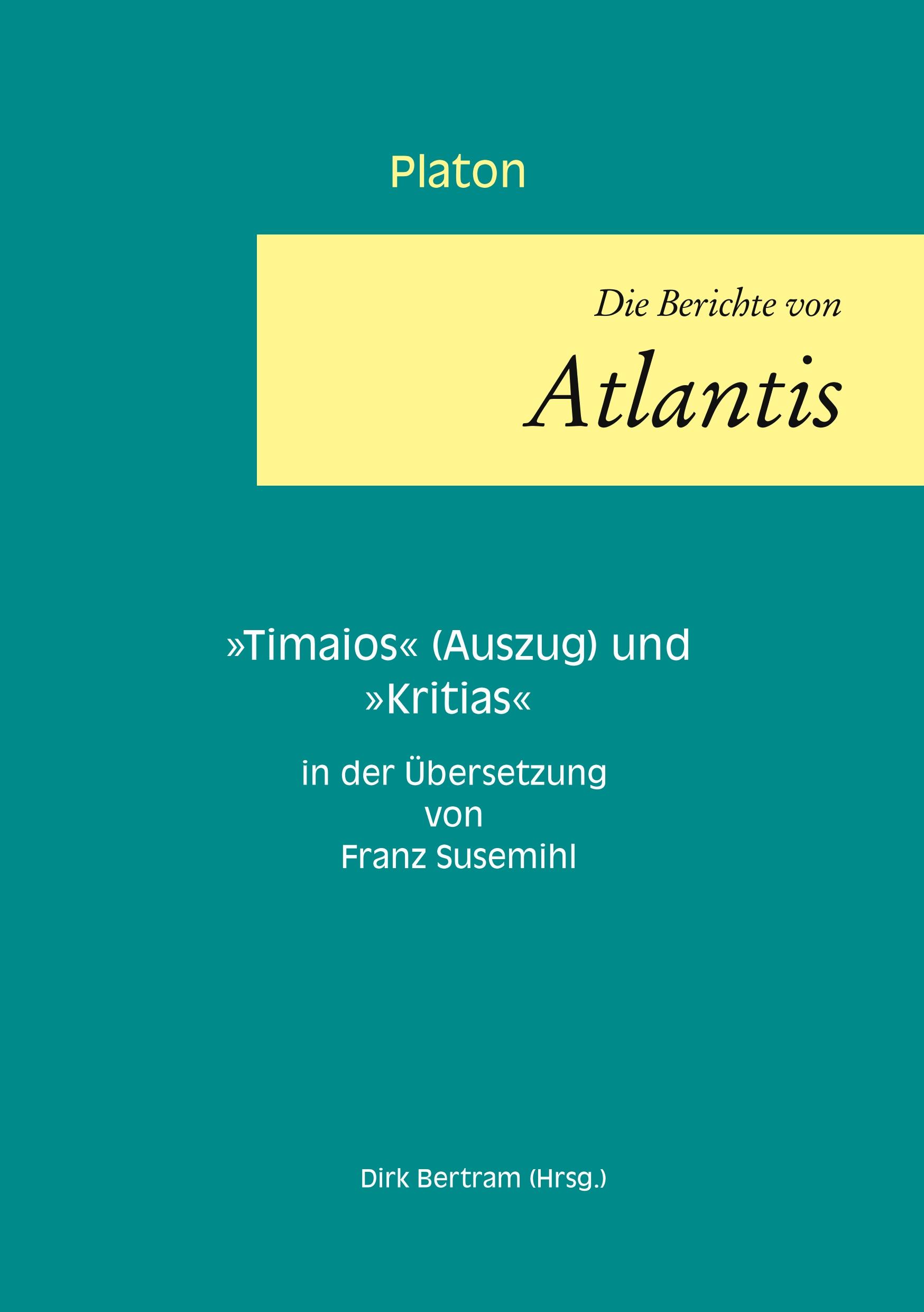 Vorderes Coverbild Die Berichte von Atlantis