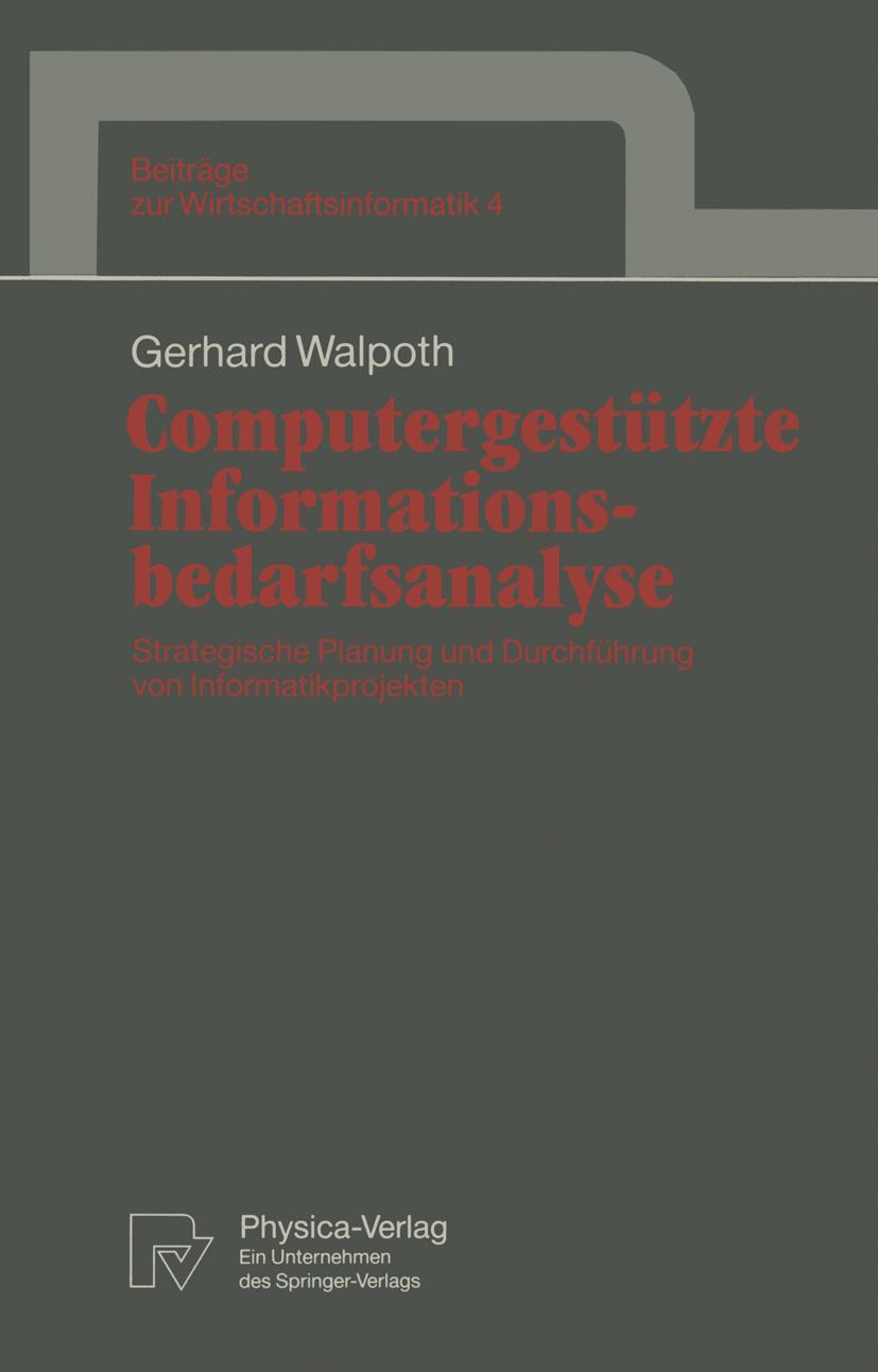 Vorderes Coverbild Computergestützte Informationsbedarfsanalyse