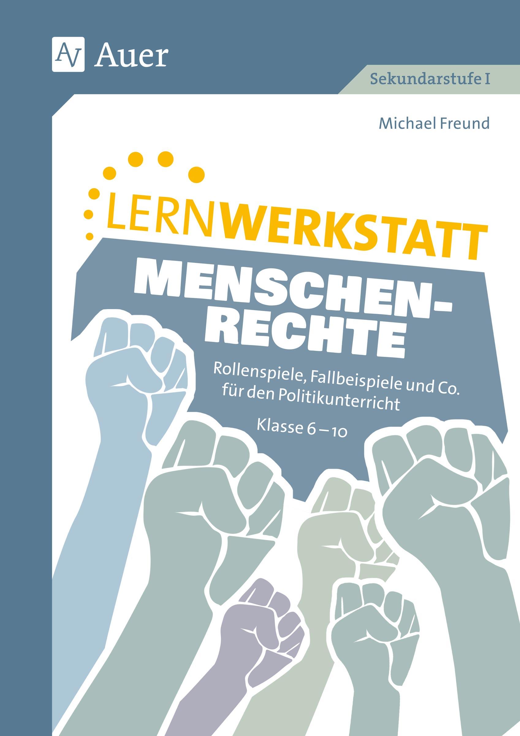 Vorderes Coverbild Lernwerkstatt Menschenrechte