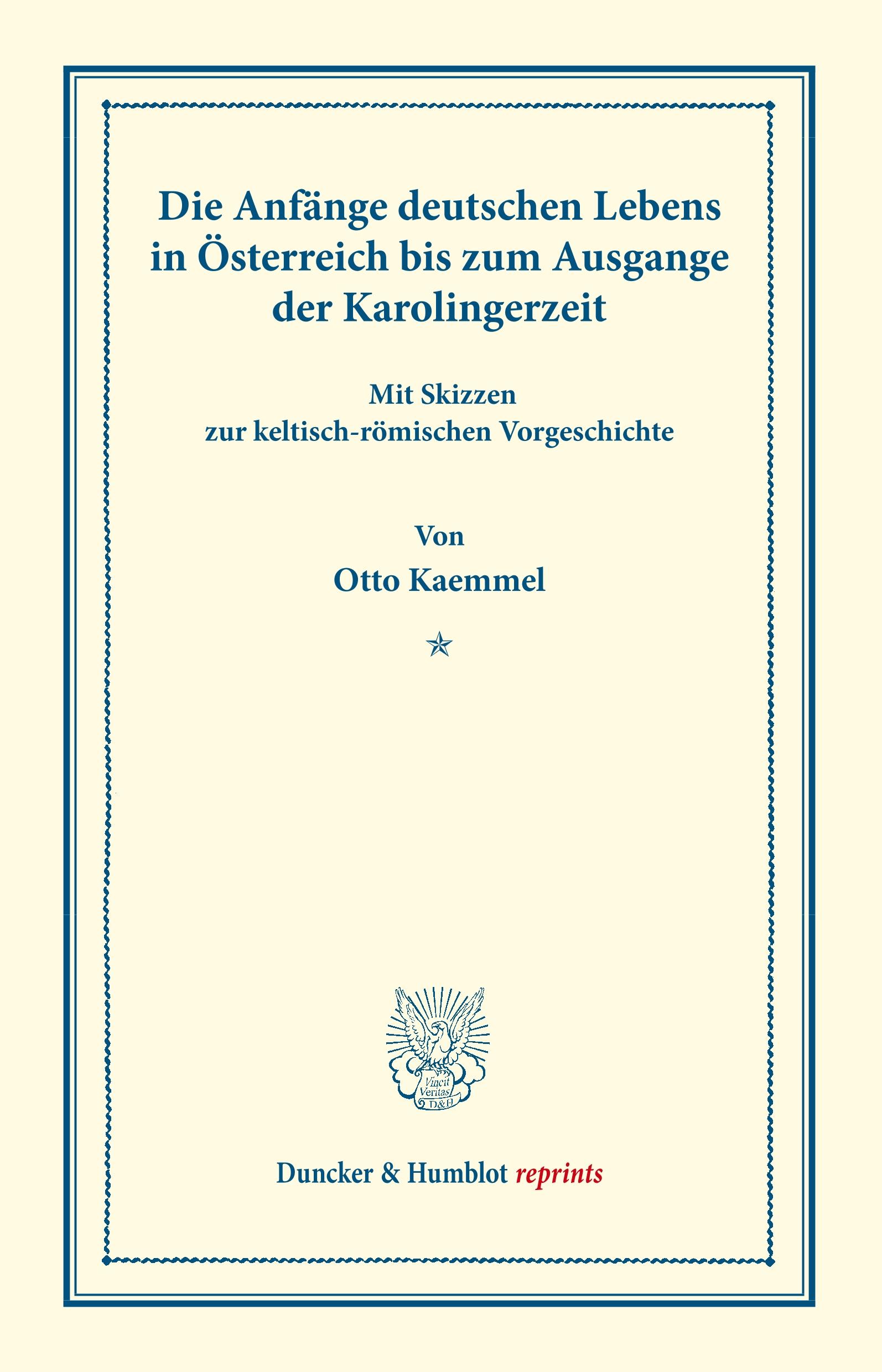 Vorderes Coverbild Die Entstehung des österreichischen Deutschthums.