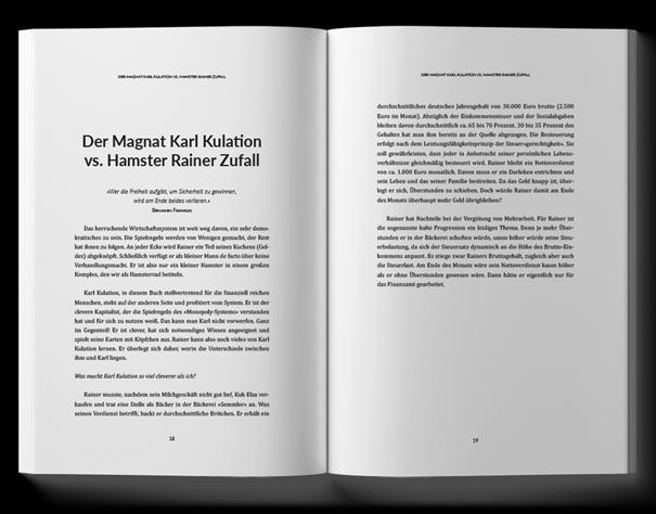 Beispielinhalt (Bild) Der Hamster verlässt das Rad