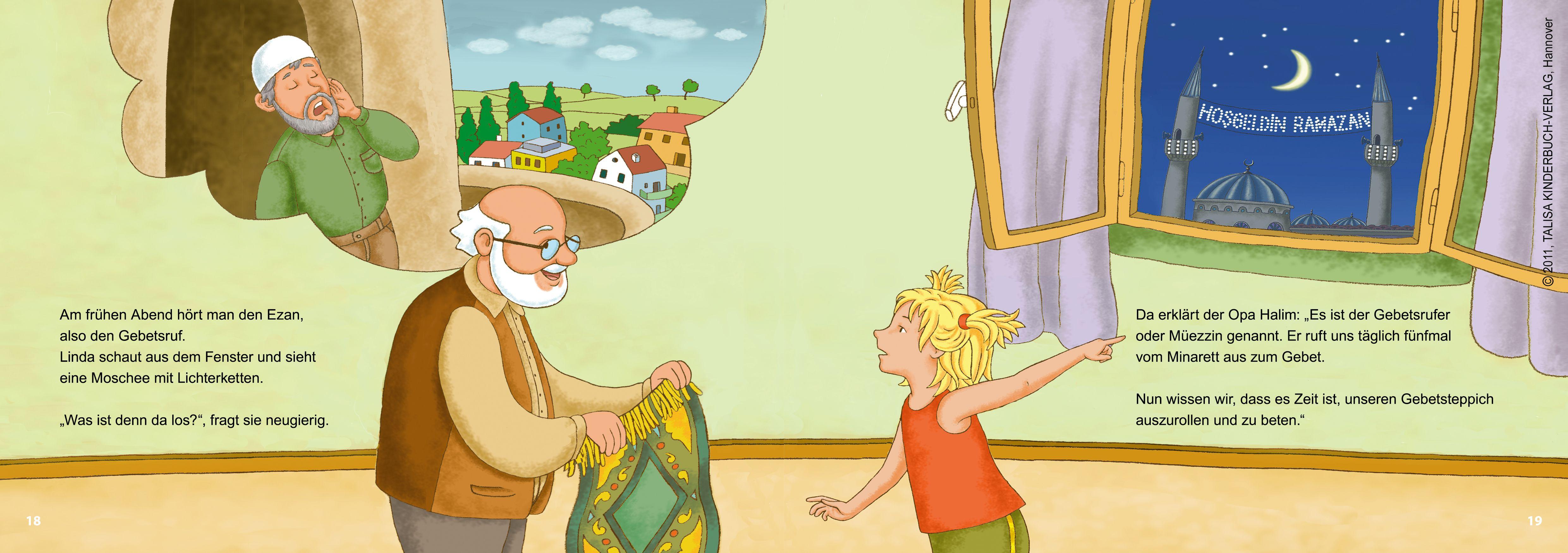 Beispielinhalt (Bild) Leyla und Linda feiern Ramadan