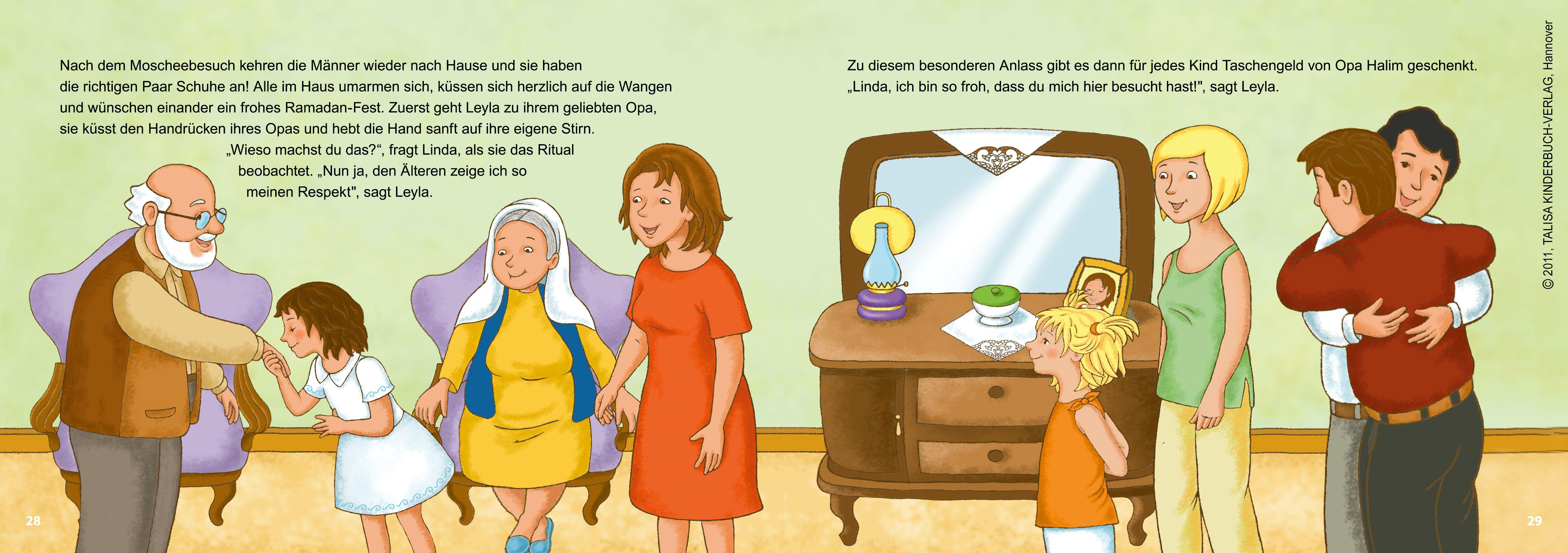 Beispielinhalt (Bild) Leyla und Linda feiern Ramadan