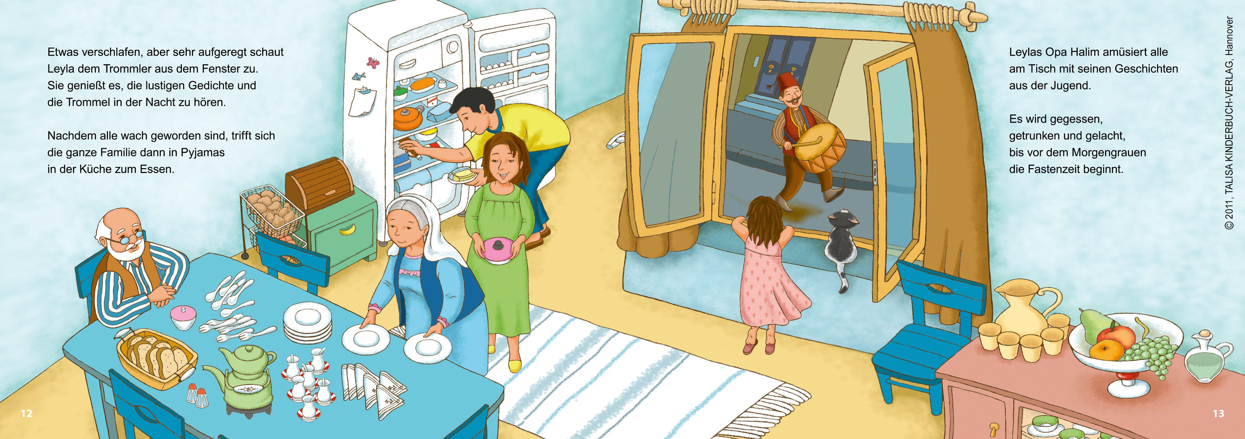 Beispielinhalt (Bild) Leyla und Linda feiern Ramadan