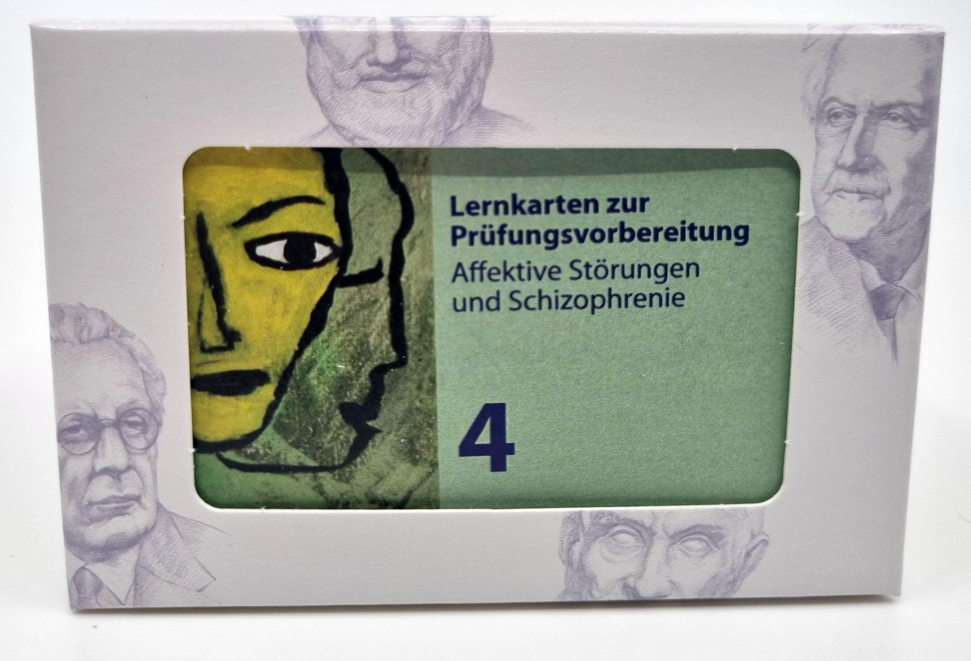 Vorderes Coverbild Heilpraktiker Psychotherapie. 200 Lernkarten 04. Affektive Störungen und Schizophrenie