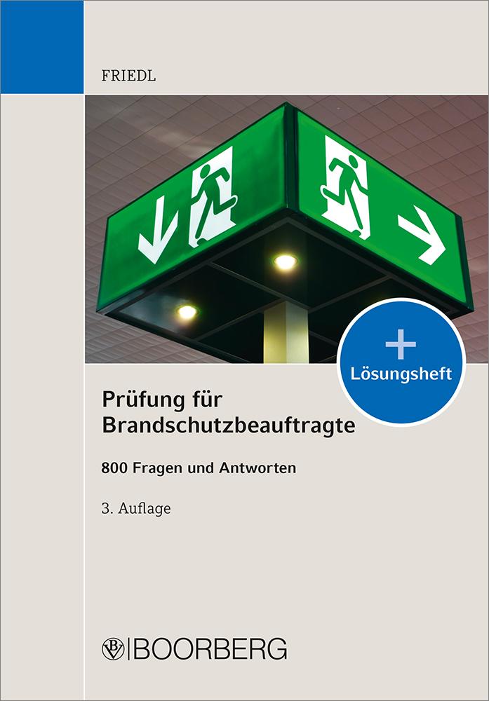Vorderes Coverbild Prüfung für Brandschutzbeauftragte